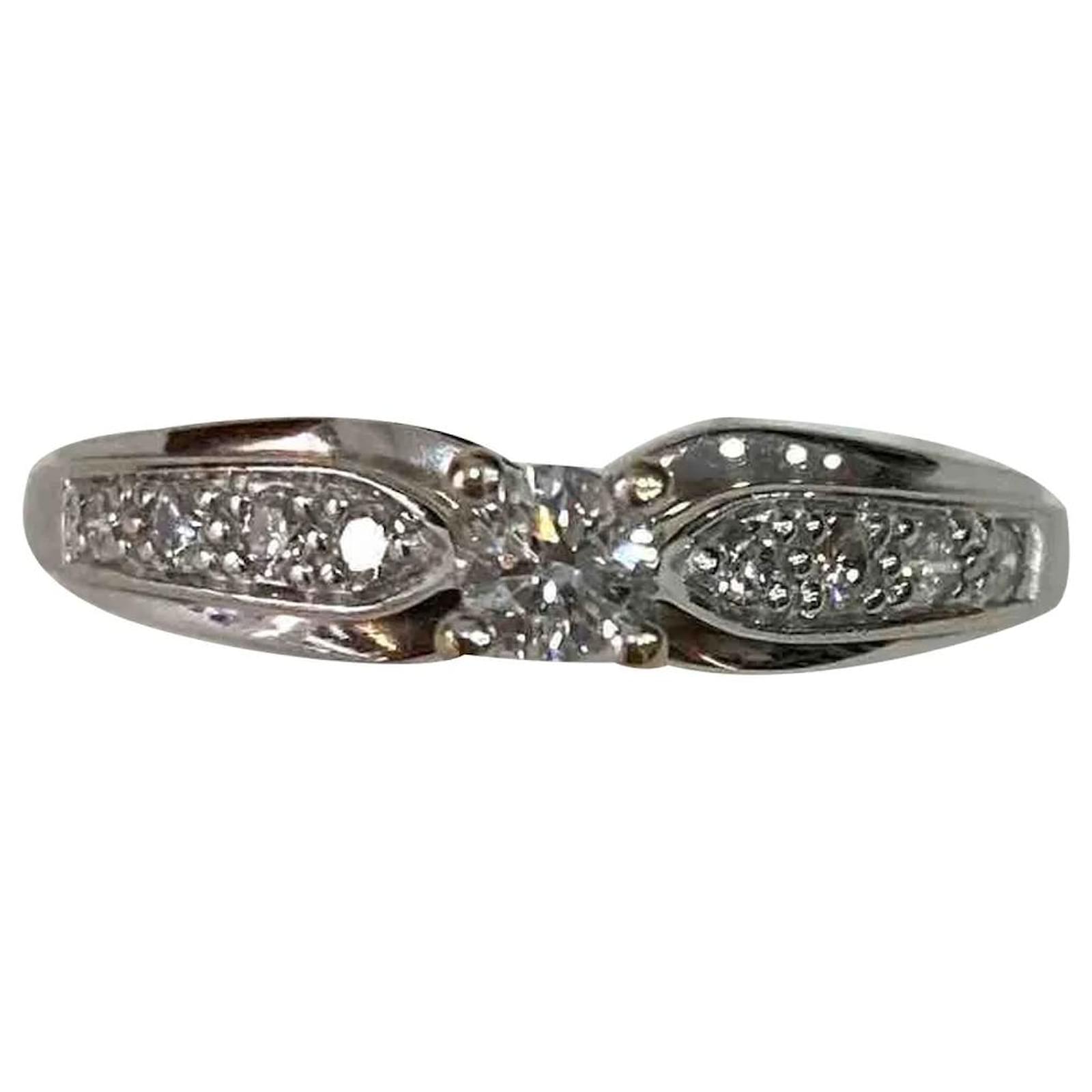 Autre Marque Rings Silvery White gold  ref.275655