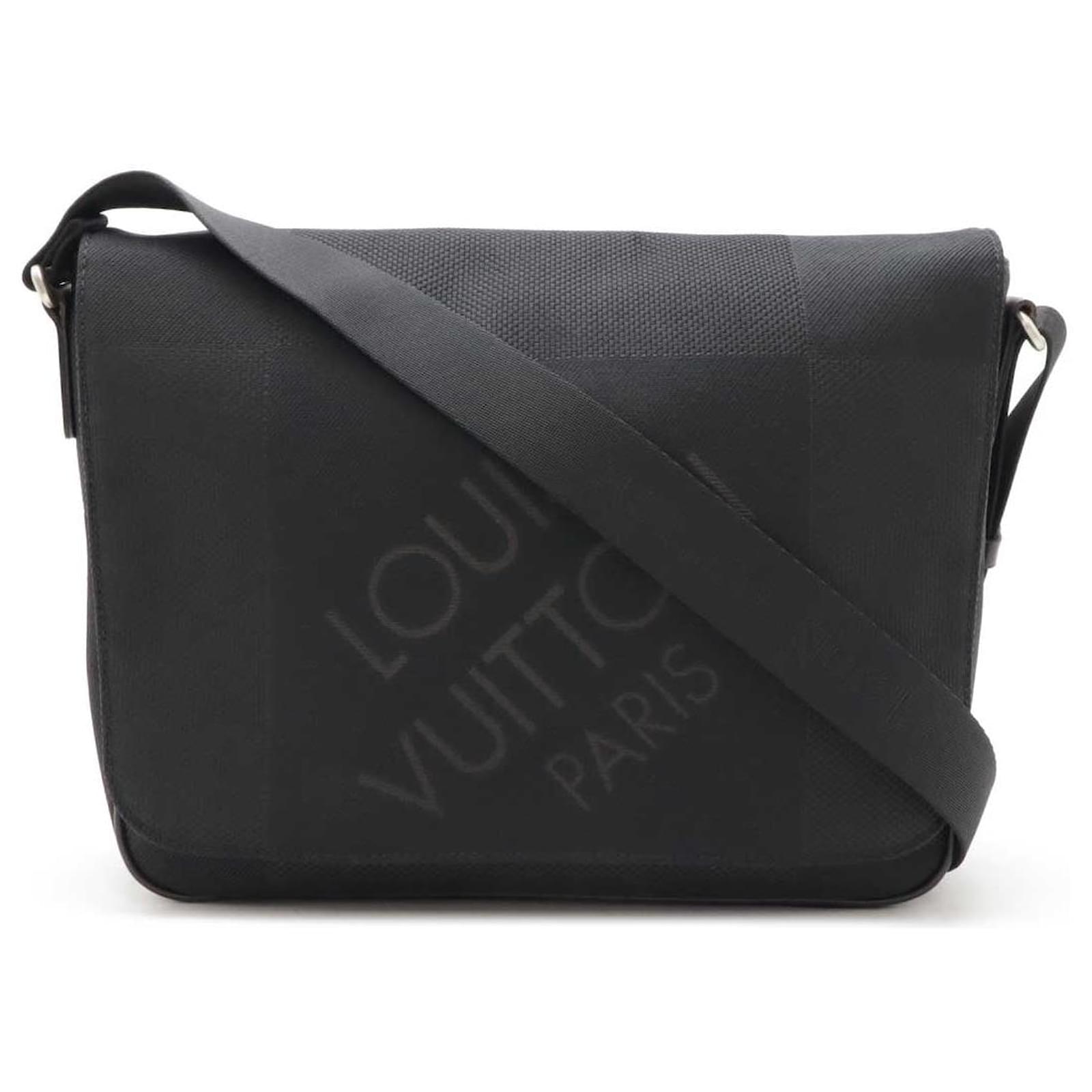 Louis Vuitton Damier Geant Petit Messager Shoulder Bag M93618 Black Cloth  ref.2260397