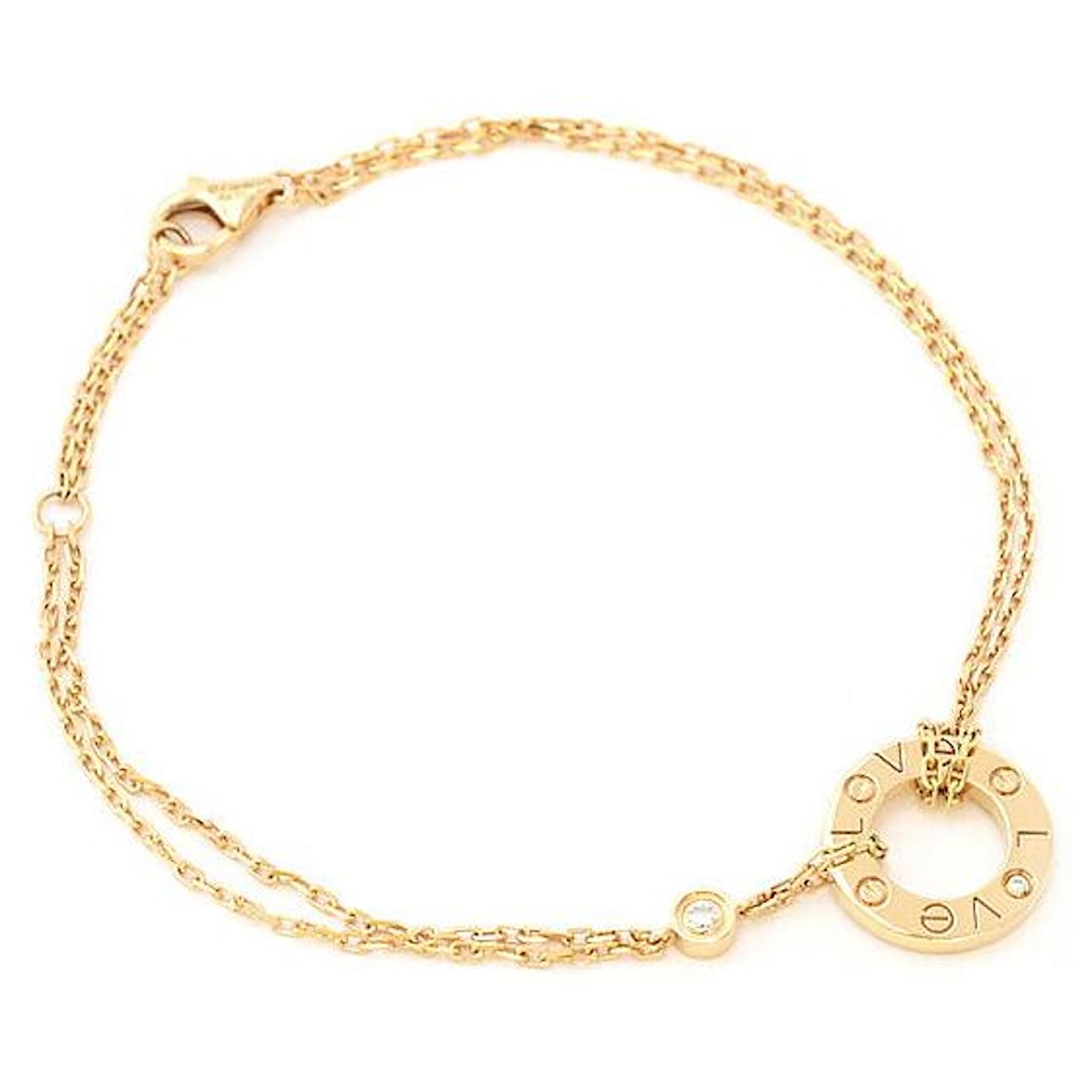 Cartier Love Circle Au750 Bracelet Golden Metallic Metal  ref.2304646