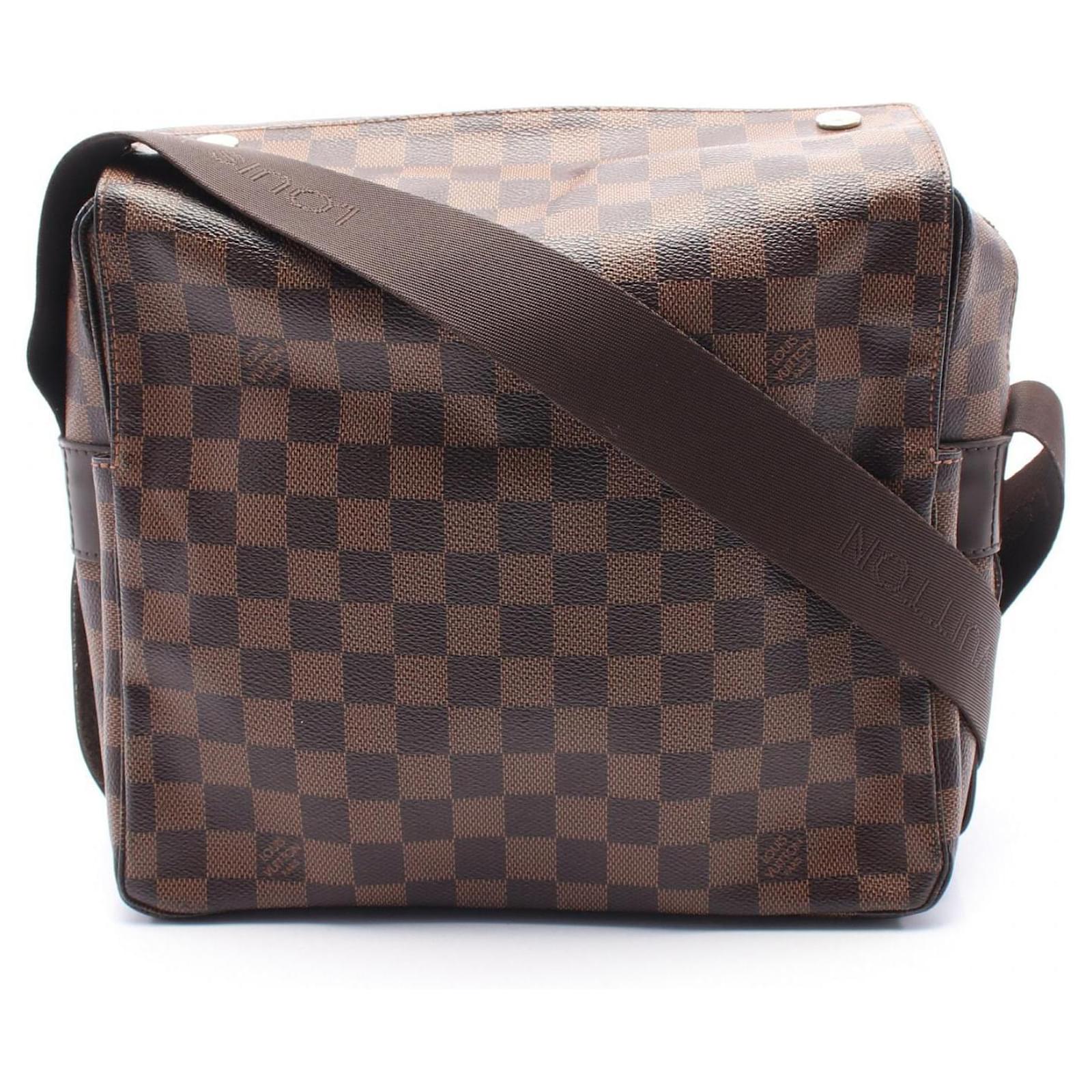 Louis Vuitton Naviglio Damier Shoulder Bag Brown Cloth  ref.2258247