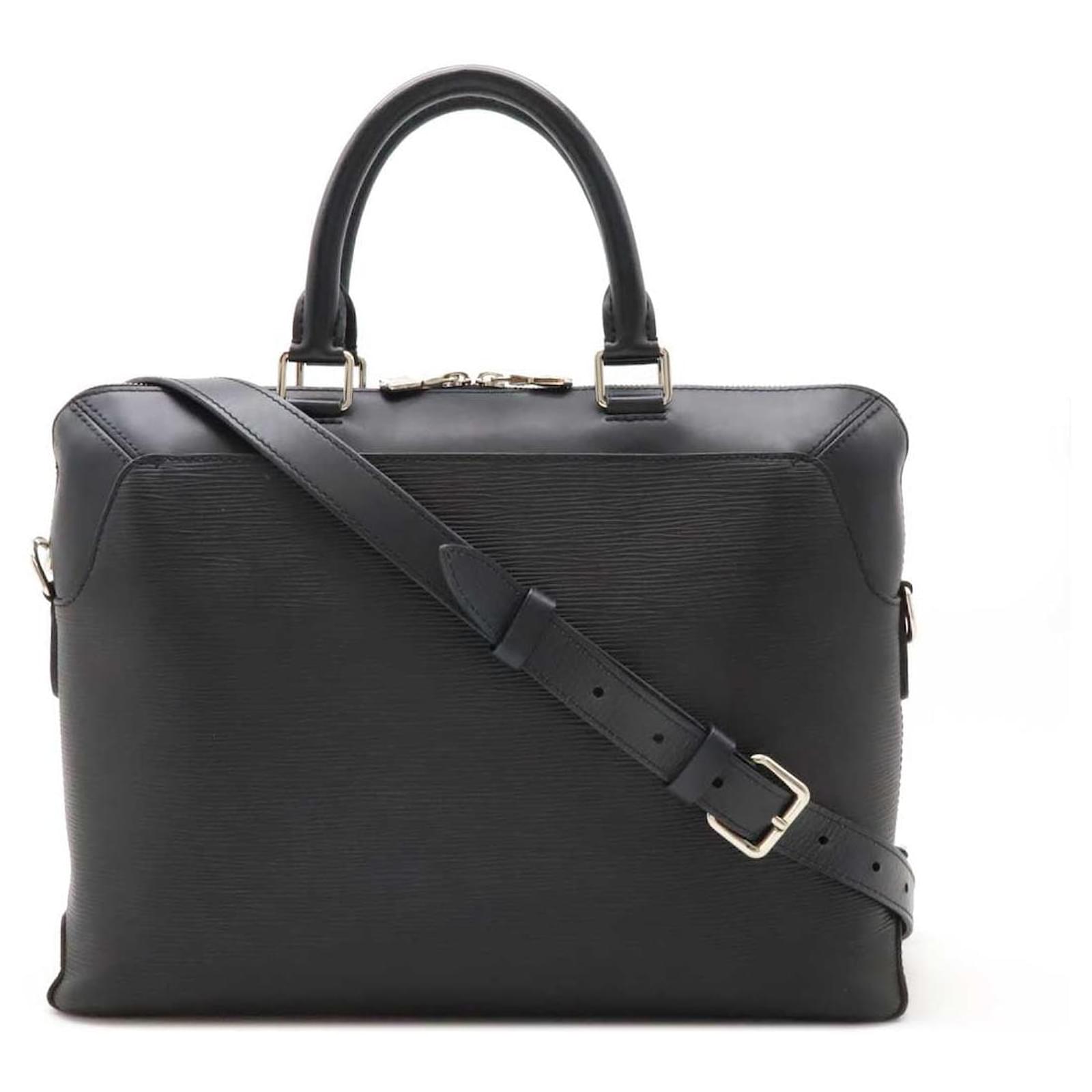Louis Vuitton Epi Oliver 2way Briefcase M51689 Black Leather  ref.2257923