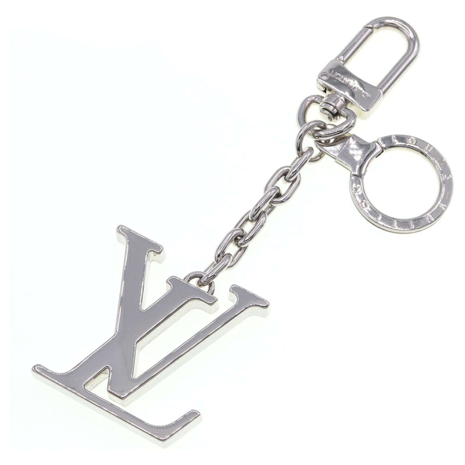 Louis Vuitton Silver Metal Keyring Silvery  ref.2303621