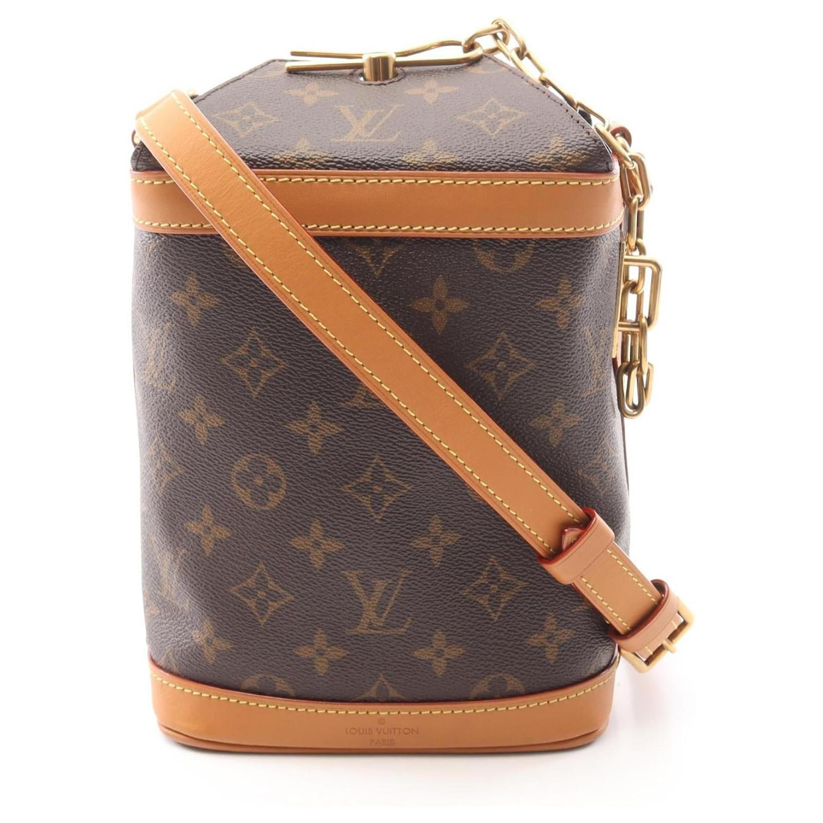 Louis Vuitton Milk Box Monogram Shoulder Bag Brown Cloth  ref.2257418