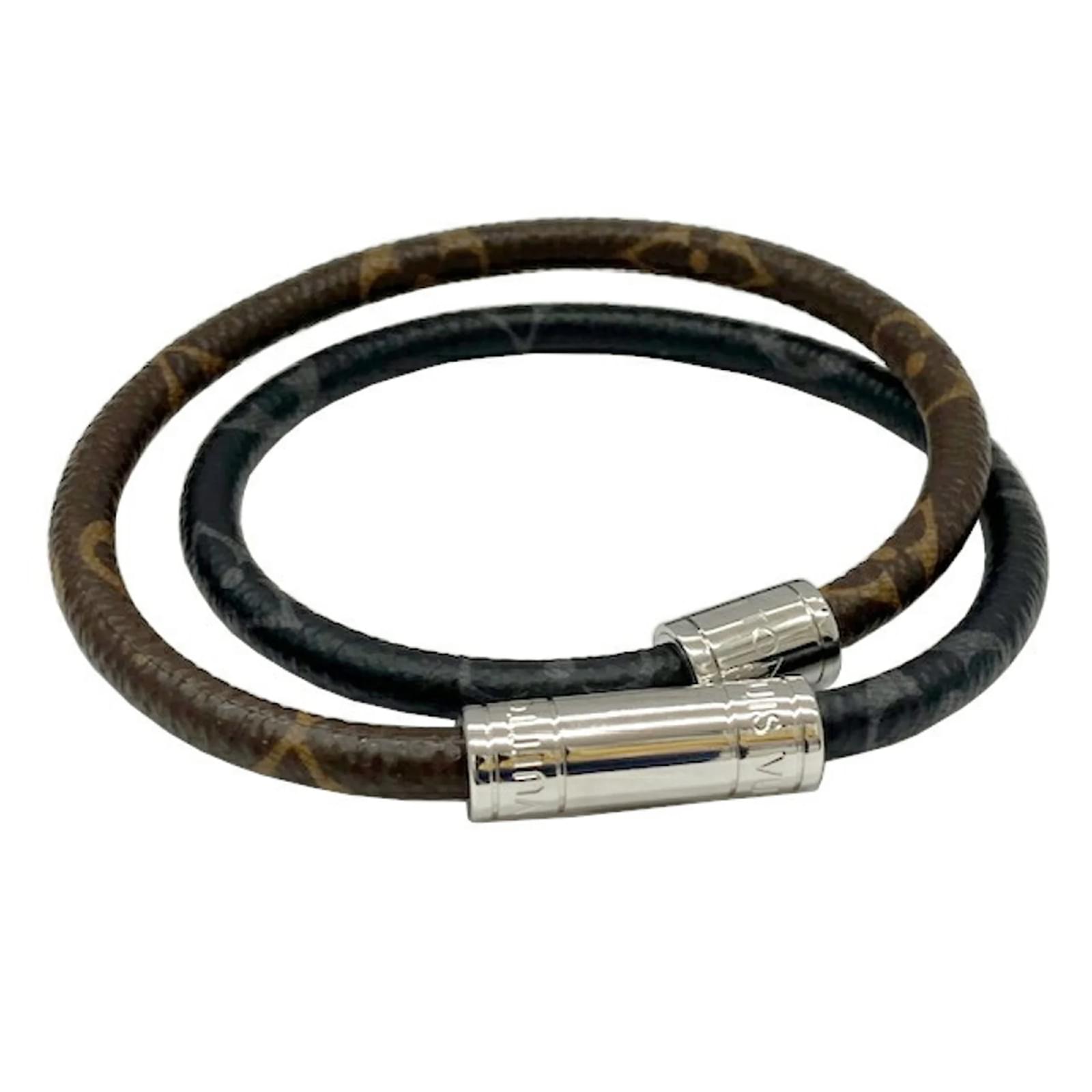 Louis Vuitton Monogram Eclipse Charm Bracelet Patent leather Cloth  ref.2296216
