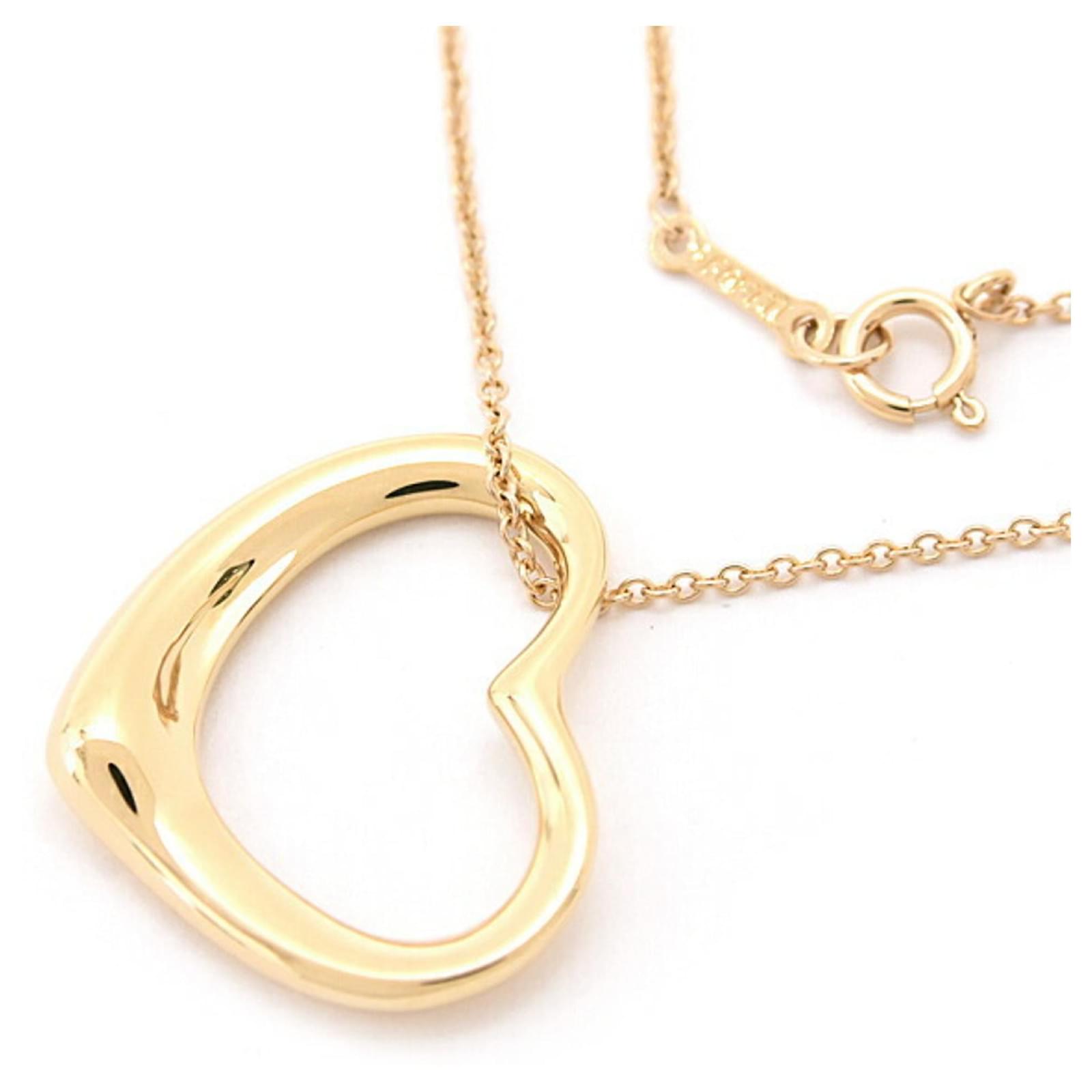 Tiffany & Co Tiffany Open Heart Necklace Golden Yellow gold  ref.2295602