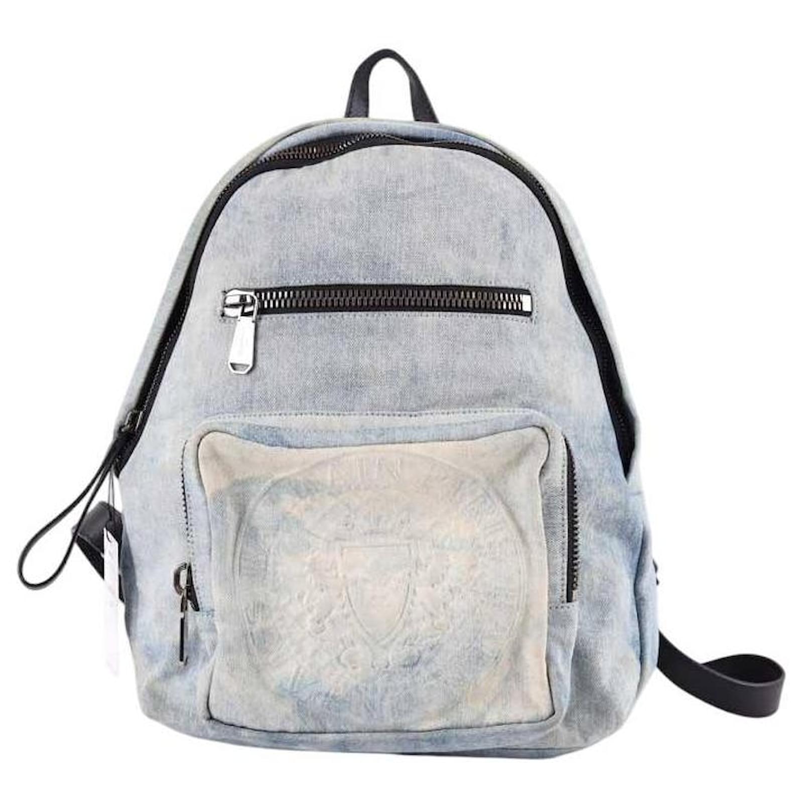 Balmain Travel bag Blue Cloth  ref.1757673