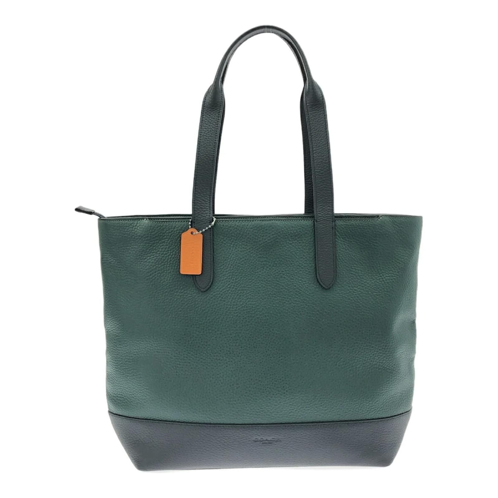 COACH Navy Leather Tote Bag Navy blue  ref.2248692