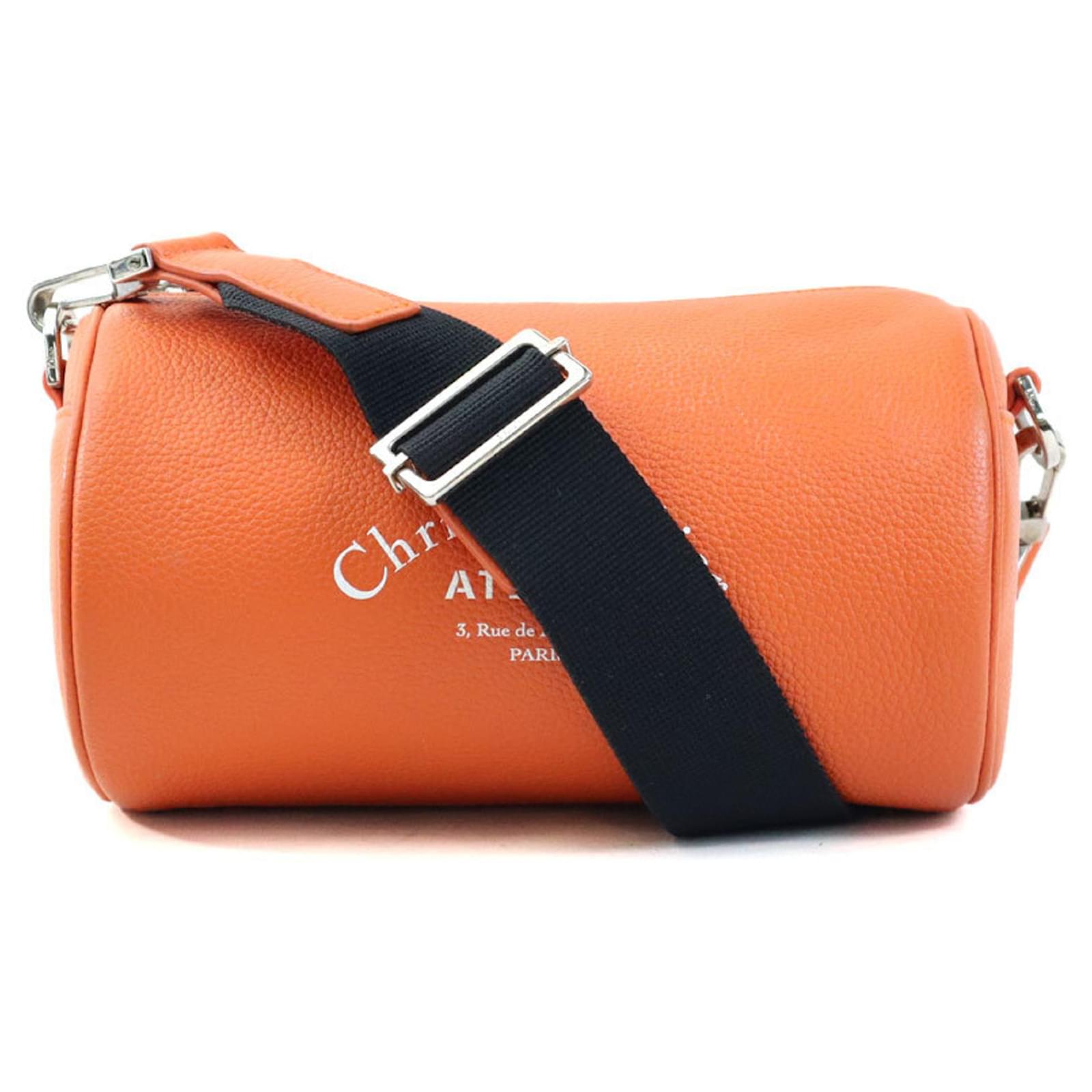 Christian Dior Dior Homme Orange Leather Shoulder Bag  ref.2247666