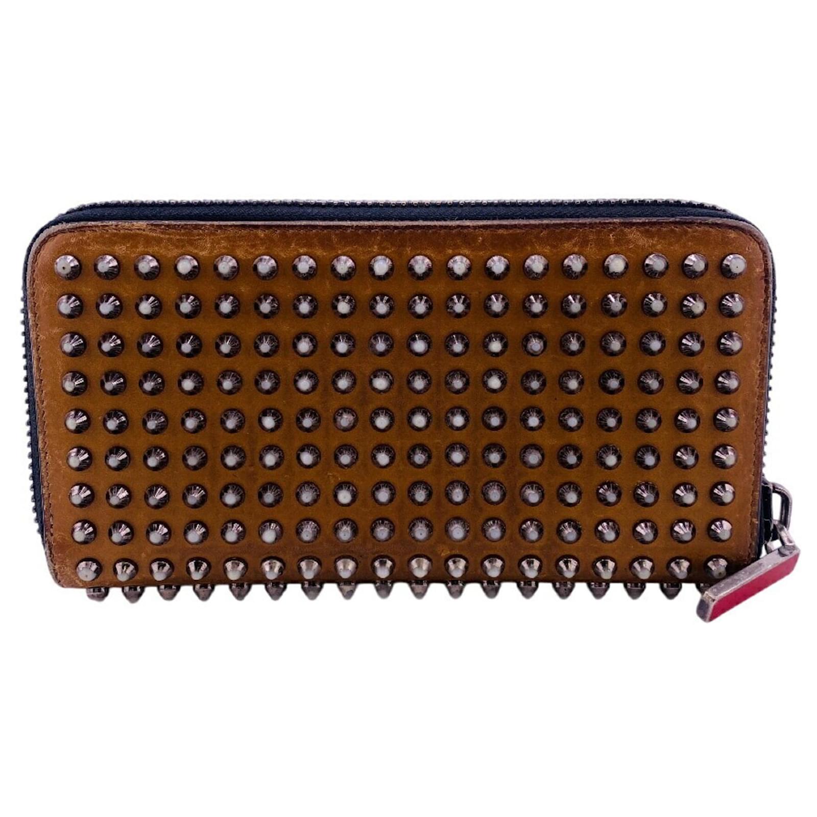 Christian Louboutin Brown Leather Long Wallet  ref.2246201