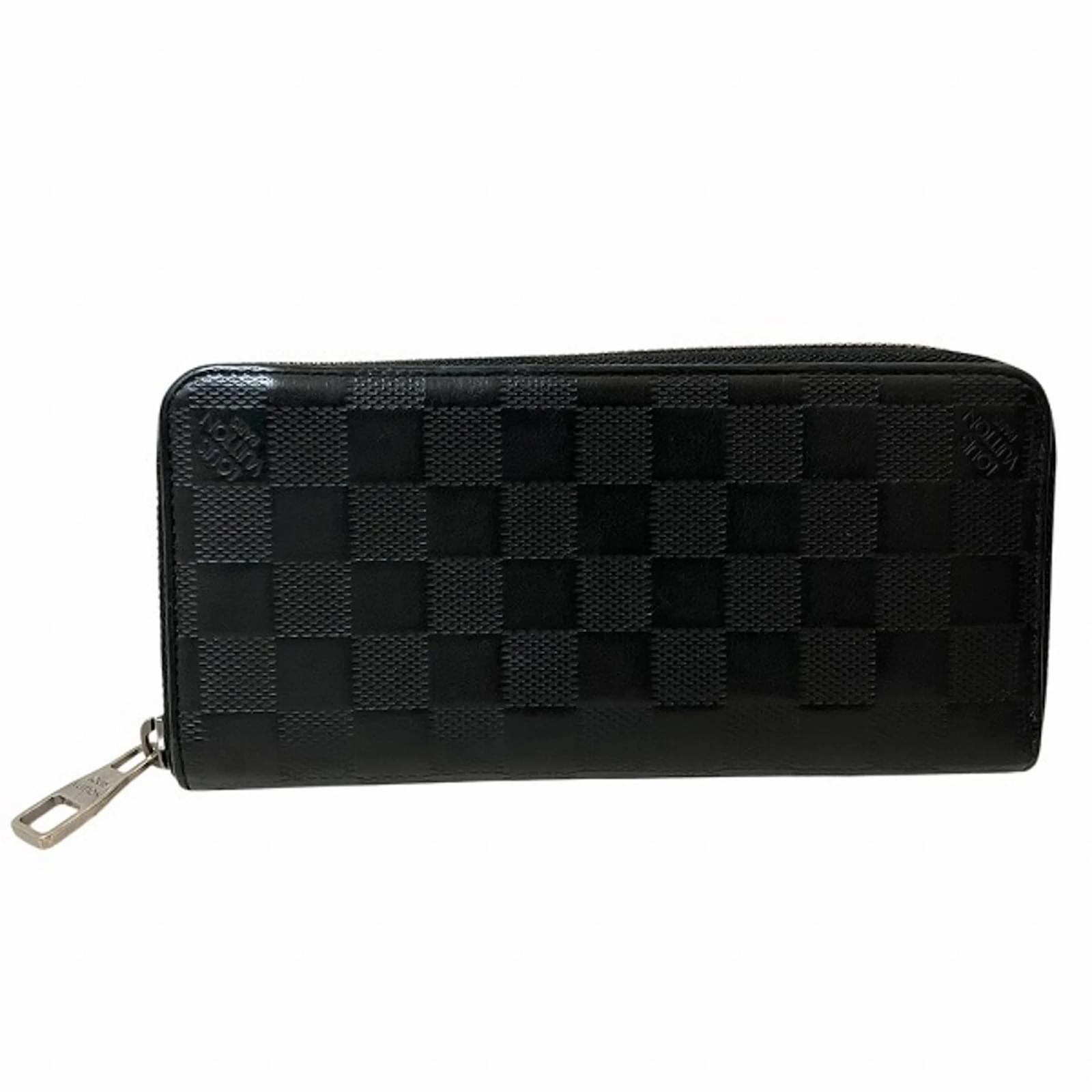 Louis Vuitton Damier Infini Zippy Wallet Black Cloth  ref.1928506