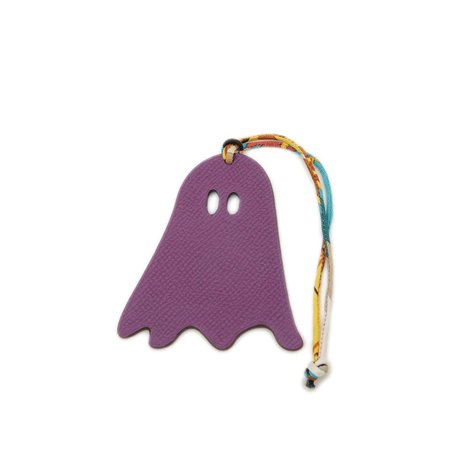 Hermès Hermes Petit H Ghost Bag Charm Blue Purple Leather  ref.2293955