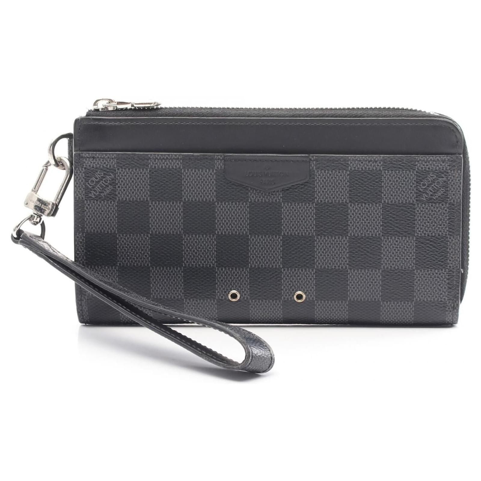 Louis Vuitton Zippy Wallet Damier Graphite N60379 Black Cloth  ref.2241550