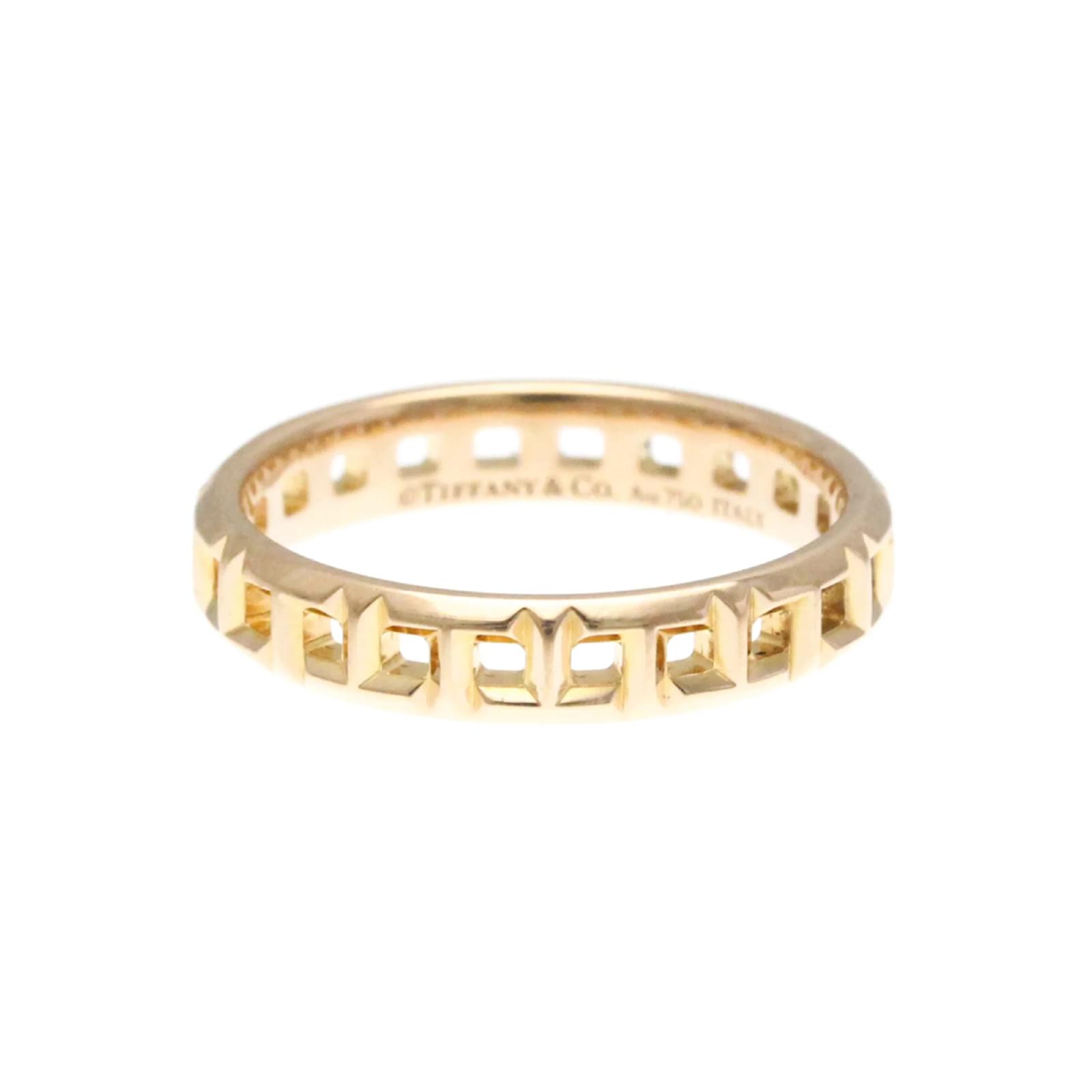 Tiffany & Co Tiffany T True Narrow Ring in Pink Gold Golden  ref.1788221