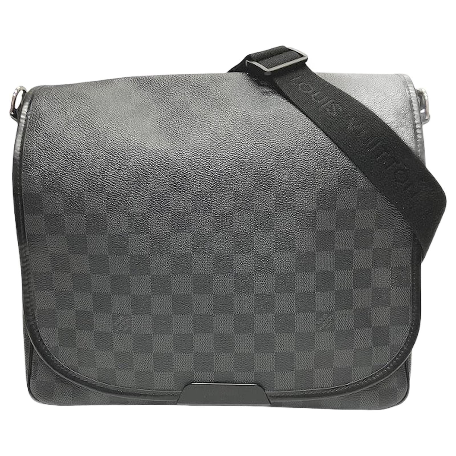 Louis Vuitton Daniel MM Damier Graphite Shoulder Bag Black Cloth  ref.2240797