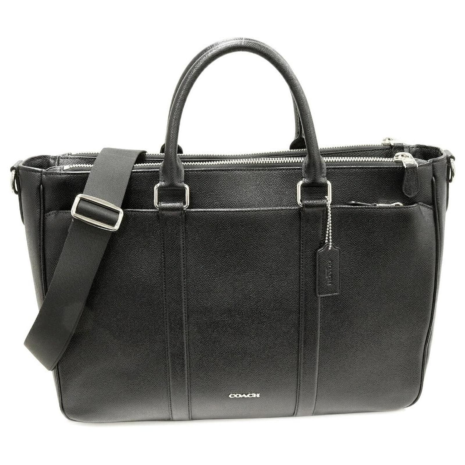 Coach Metropolitan Grain Leather Briefcase Black  ref.2240725