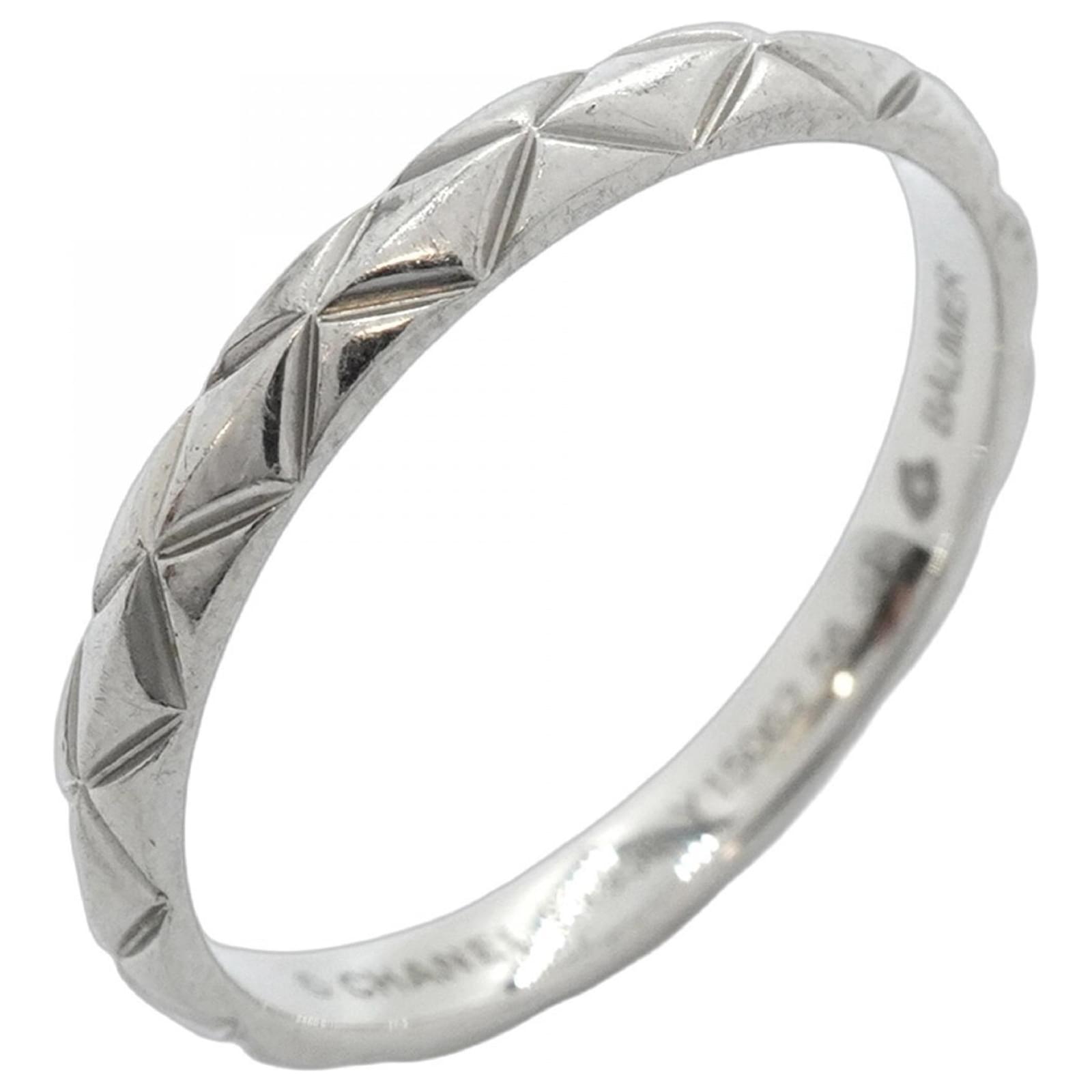 Chanel Coco Crush Platinum Band Ring  ref.2292680