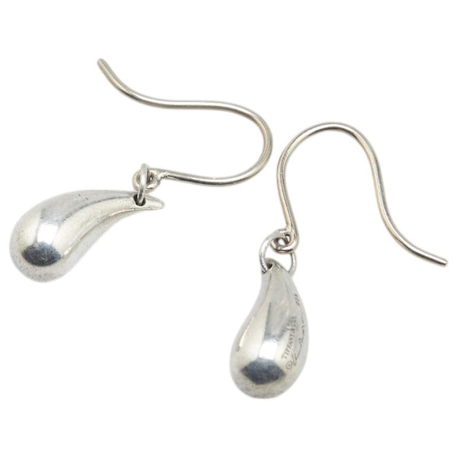 Tiffany & Co Tiffany Teardrop SV925 Earrings Silvery Metal  ref.2292146
