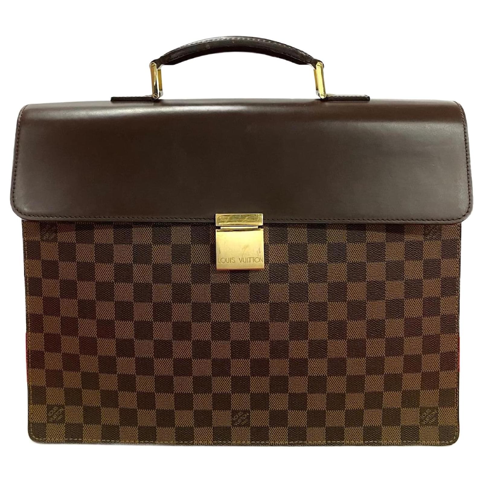 Louis Vuitton Altona GM Damier Briefcase Brown Cloth  ref.2237294