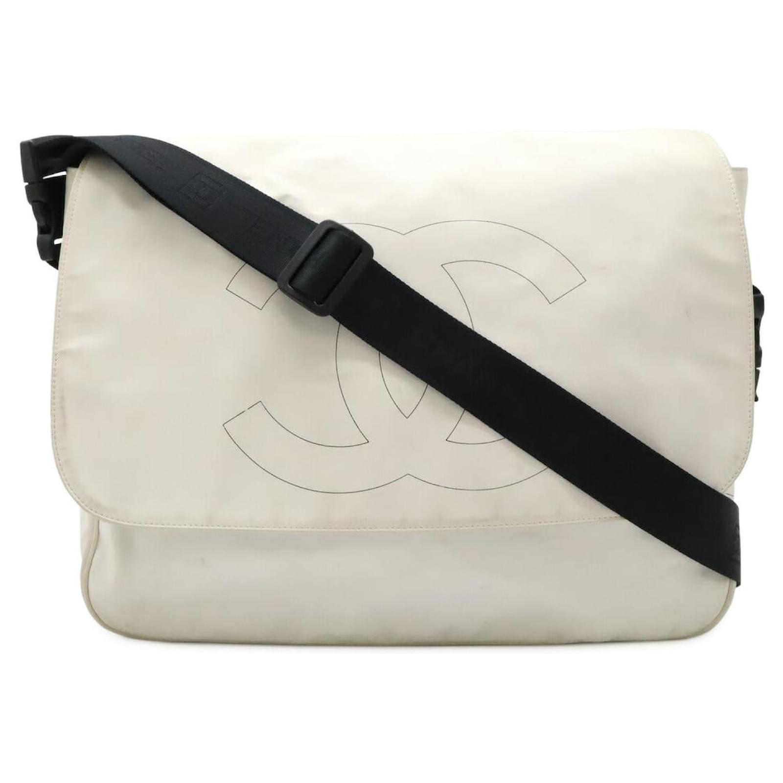Chanel Sports Line Rubber Coating Messenger Bag White Plastic  ref.2235457
