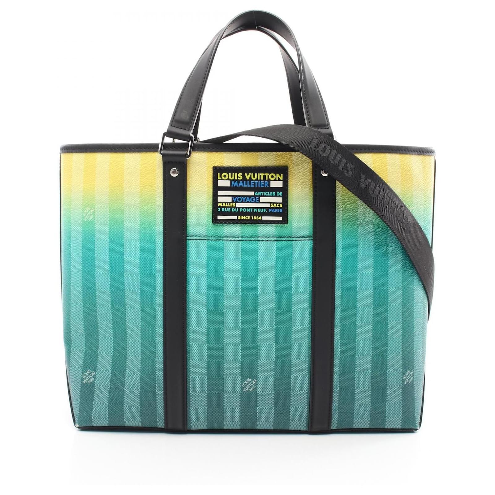 Louis Vuitton Weekend Tote PM Bag M59919 Green Cloth  ref.2231686