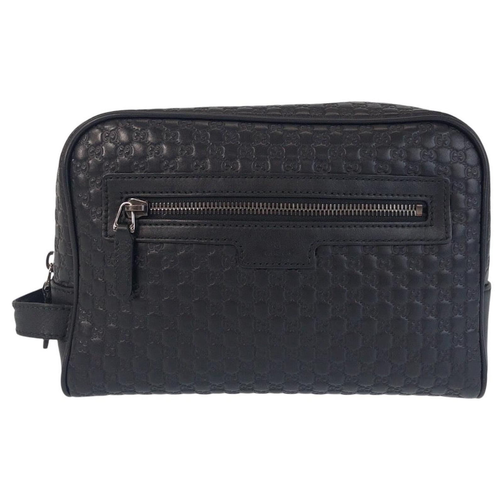 Gucci Microguccissima Leather Clutch Bag Black  ref.2229243