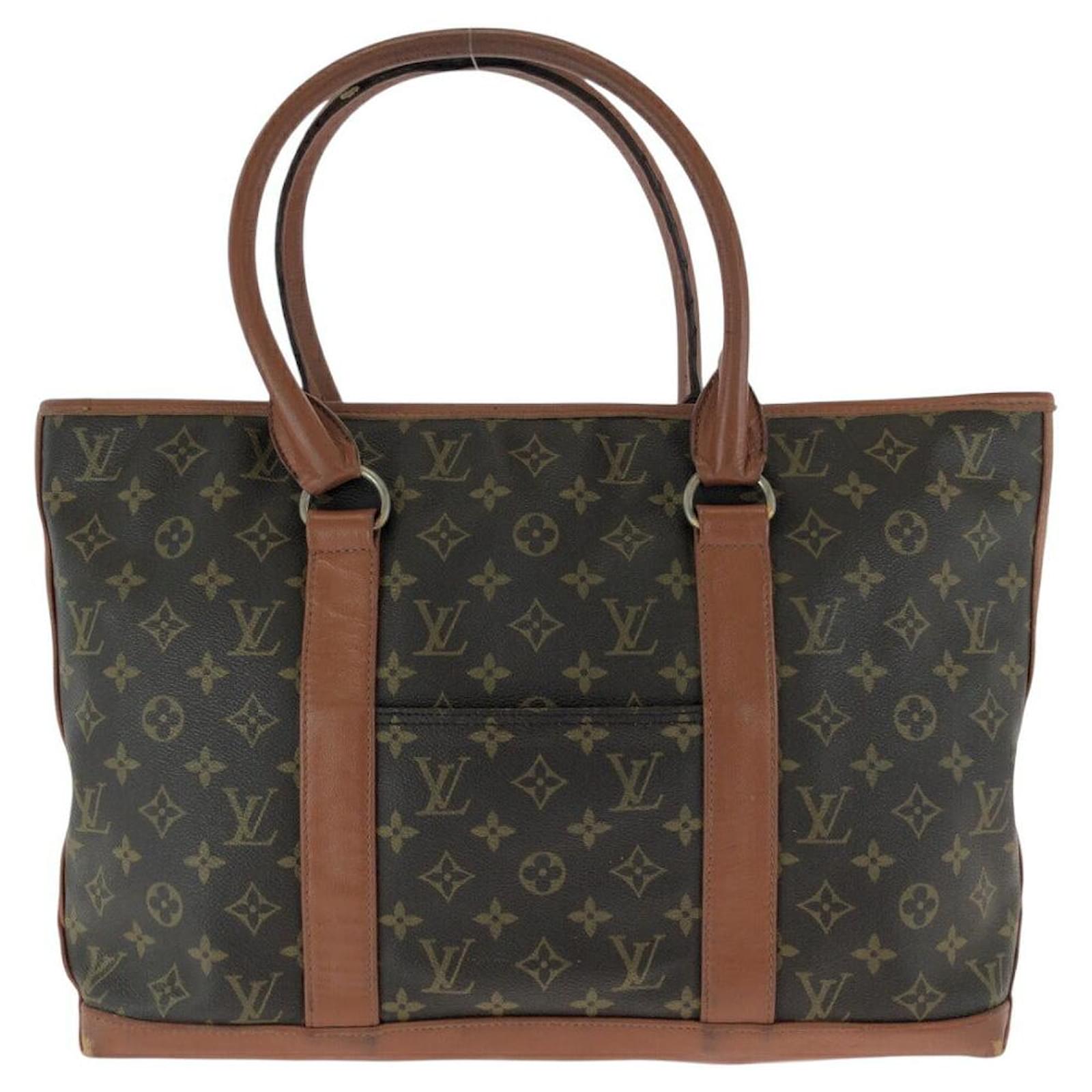 Louis Vuitton Sac Weekend Monogram 2way bag Brown Cloth  ref.2227488
