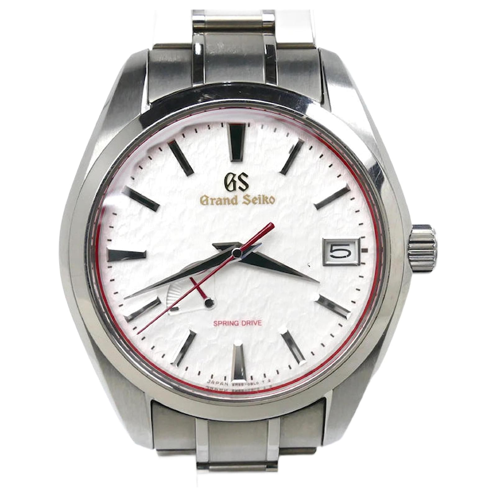 Grand Seiko Spring Drive Snow White Limited Watch 9R65-0DL0/SBGA421 Silvery Metal Titanium  ref.2290995