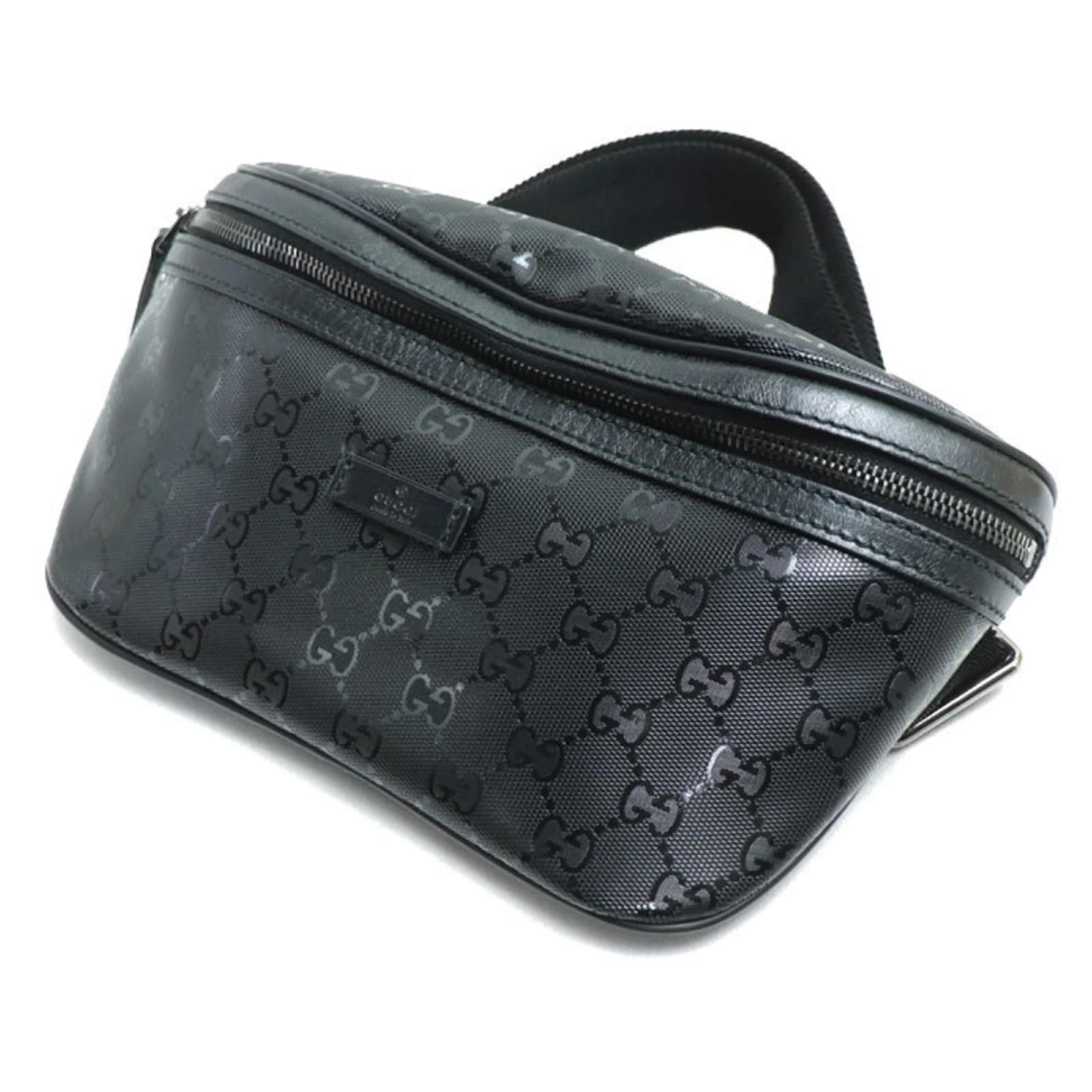 Gucci GG Imprime Waist Bag Black Plastic  ref.2225779