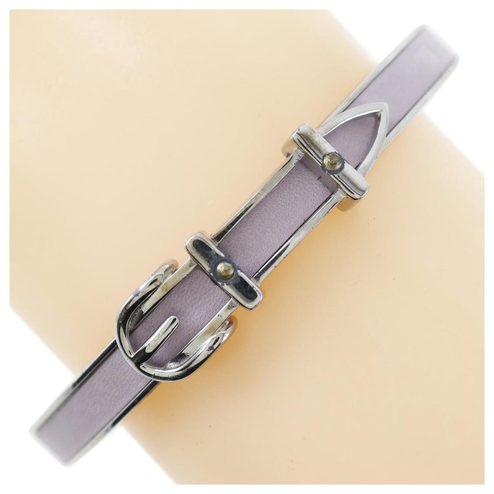 Hermès Hermes Metal Bangle Bracelet Silvery  ref.1804592