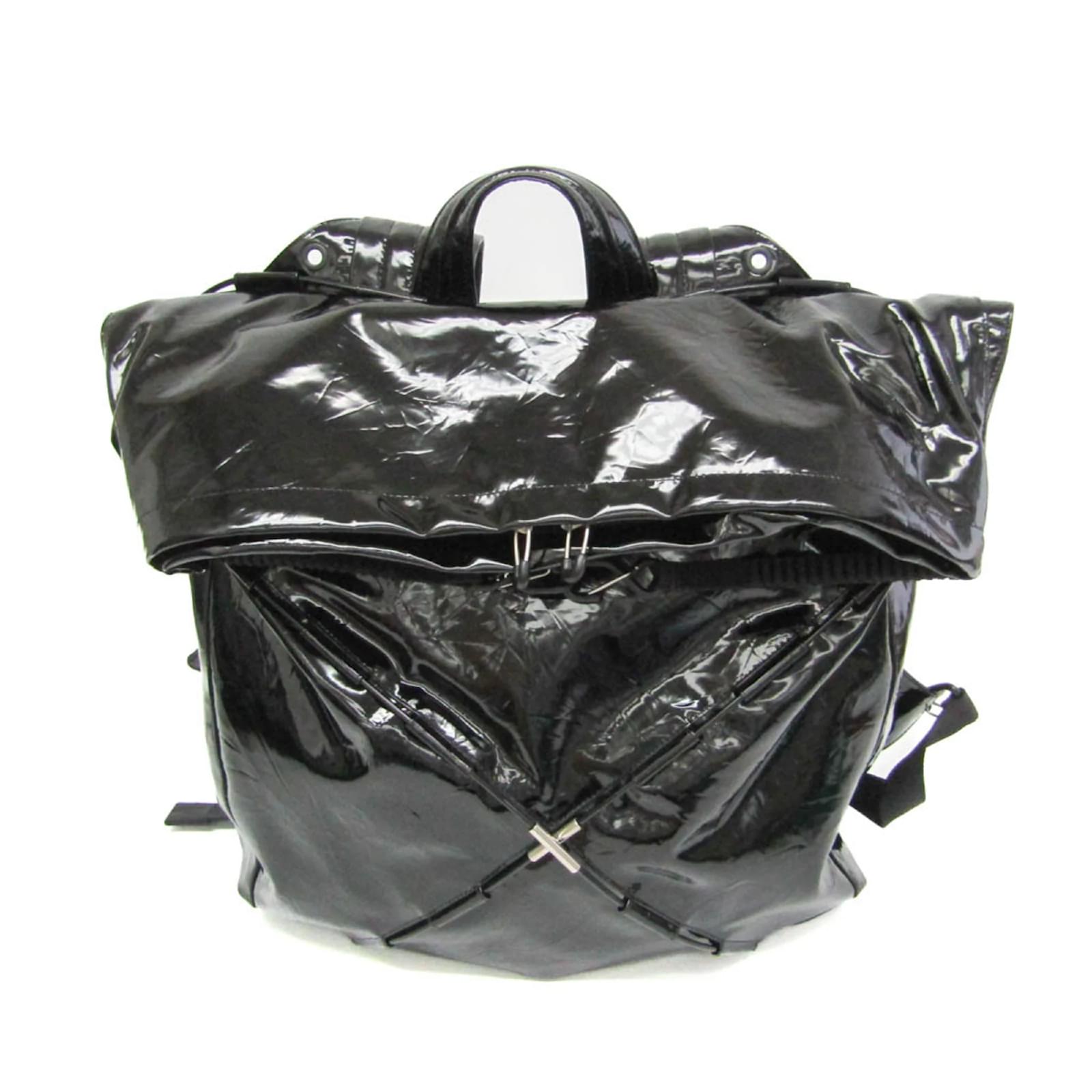 Bottega Veneta Men's Leather and Nylon Backpack Black  ref.1847514