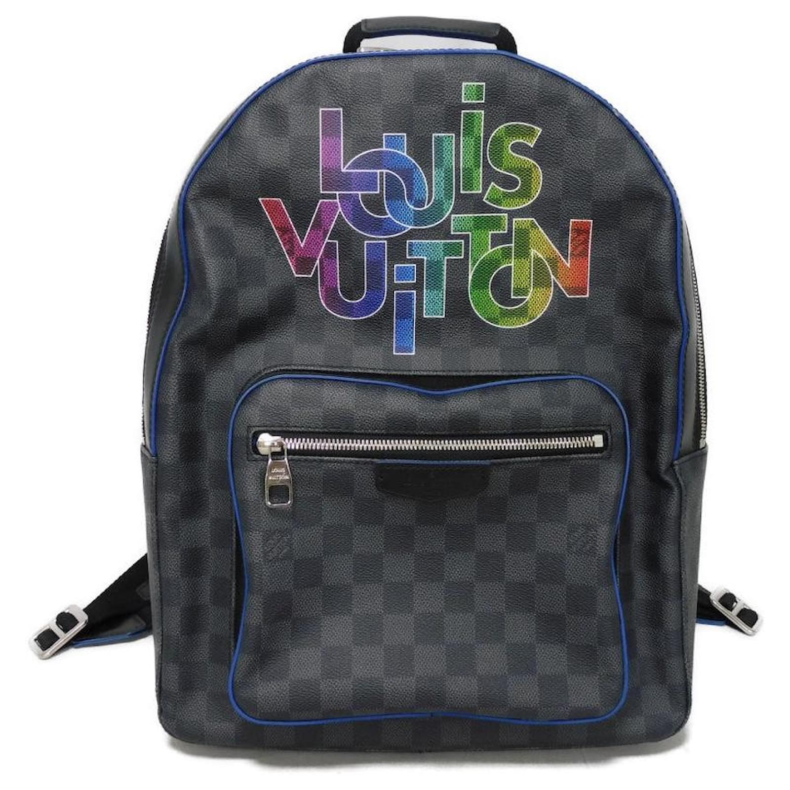 Louis Vuitton Josh Damier Graphite Backpack Black Cloth  ref.2223080