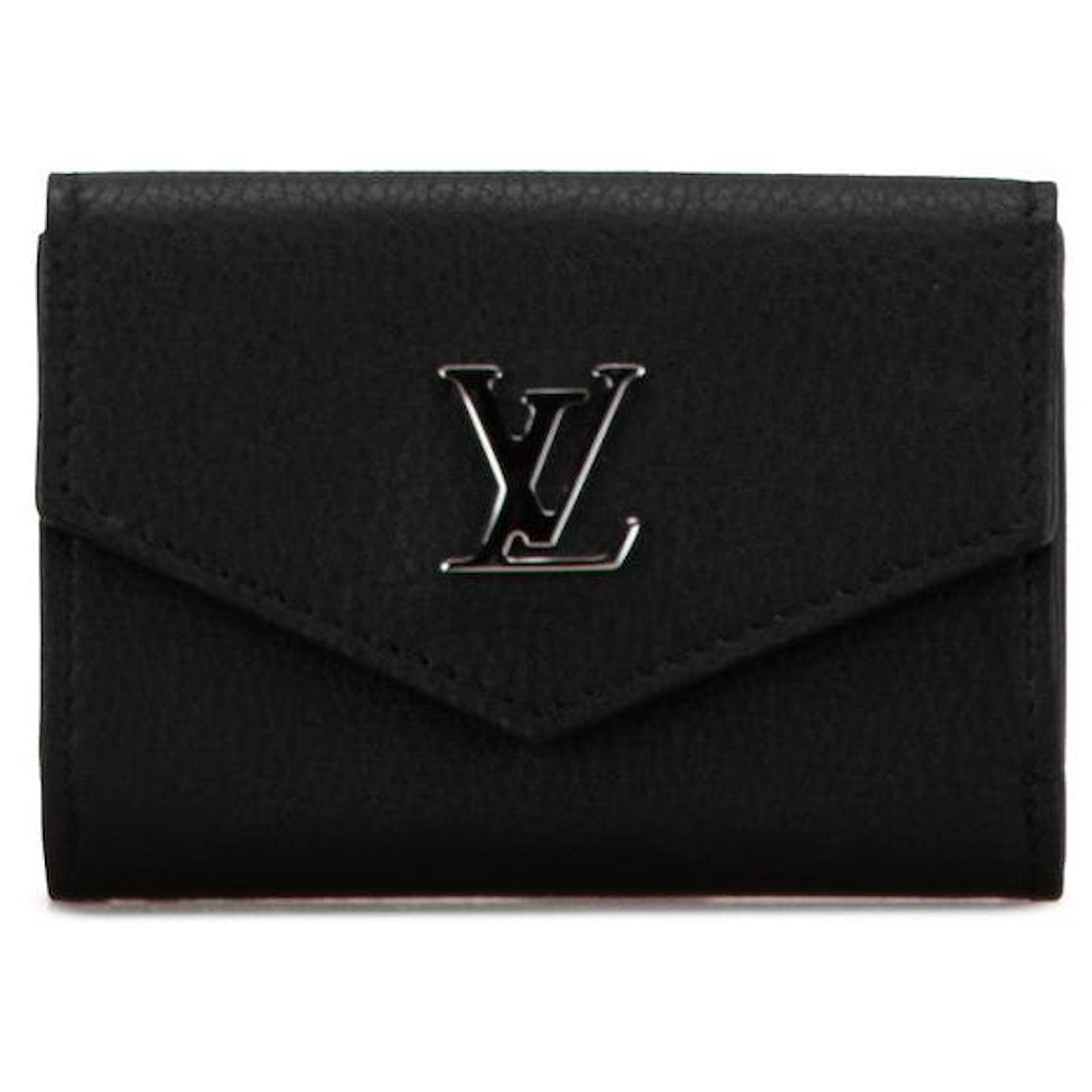 Louis Vuitton Leather Tri-Fold Wallet M63921 Black  ref.2222655
