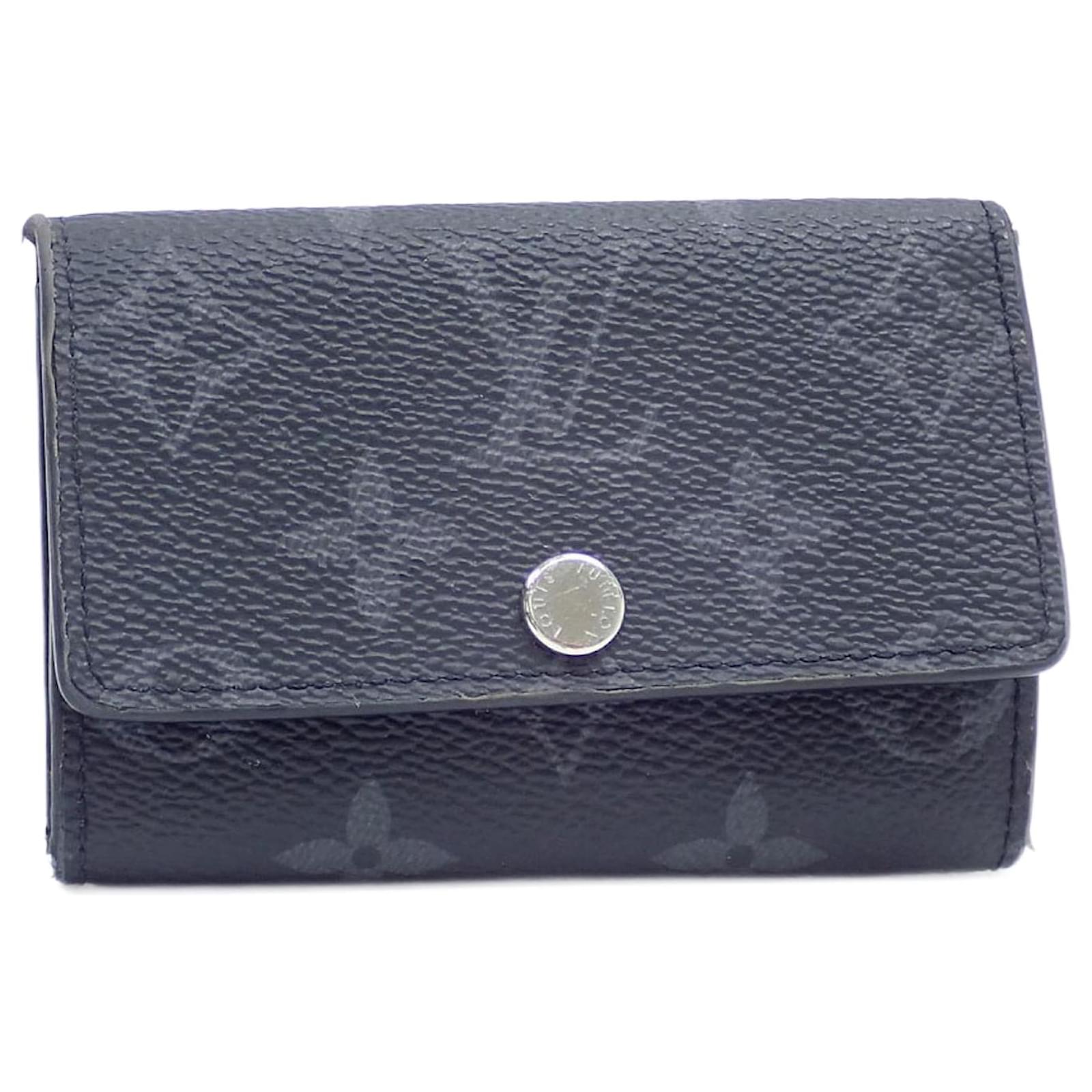 Louis Vuitton Monogram Eclipse Key Case Cloth  ref.2221802