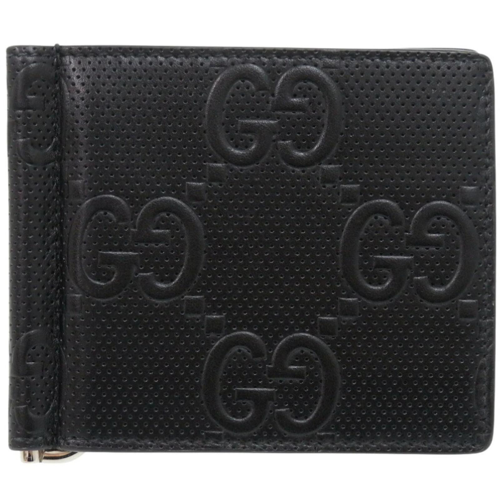 Gucci Black Leather Money Clip  ref.2220481