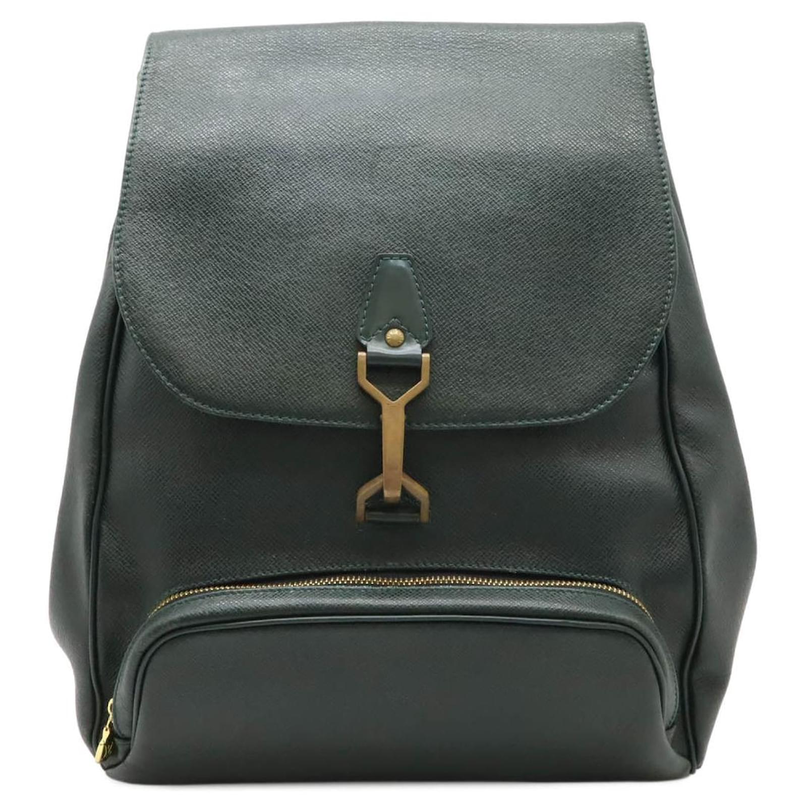 Louis Vuitton Kasia Taiga Backpack Green Leather  ref.2215604