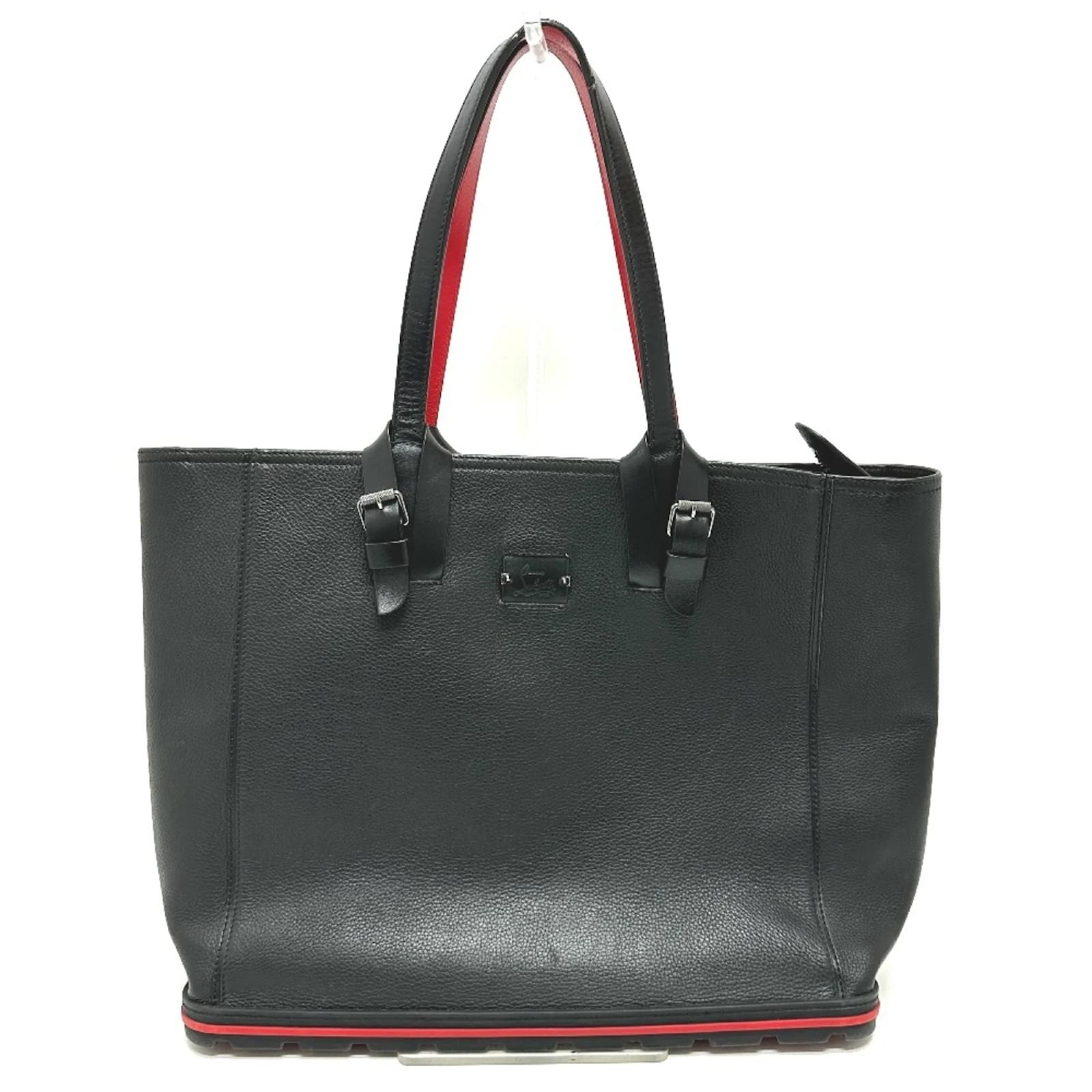 Christian Louboutin Black and Red Leather Tote Bag  ref.2205741
