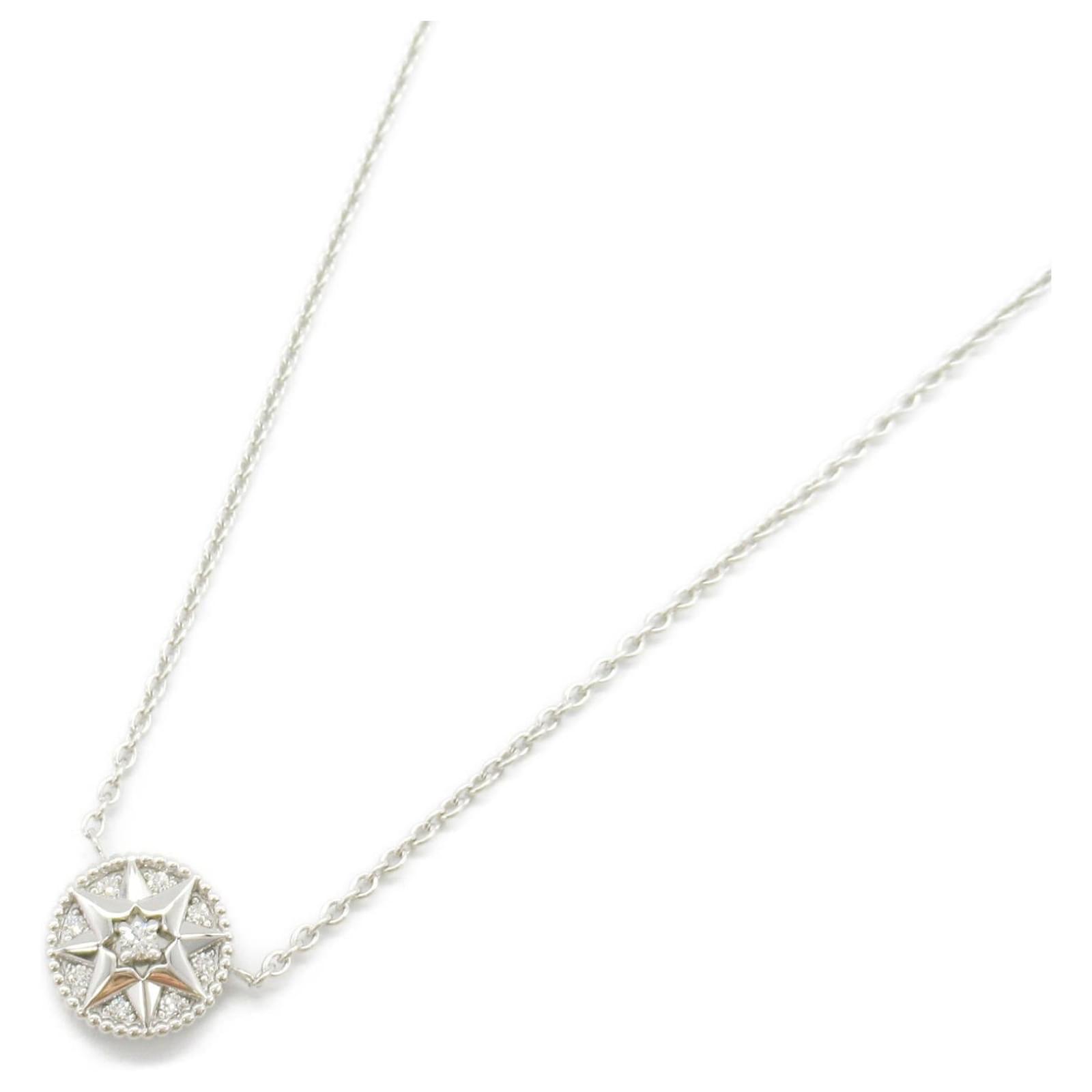 Dior Rose des Vents Au750 Diamond Necklace Metal  ref.2300482