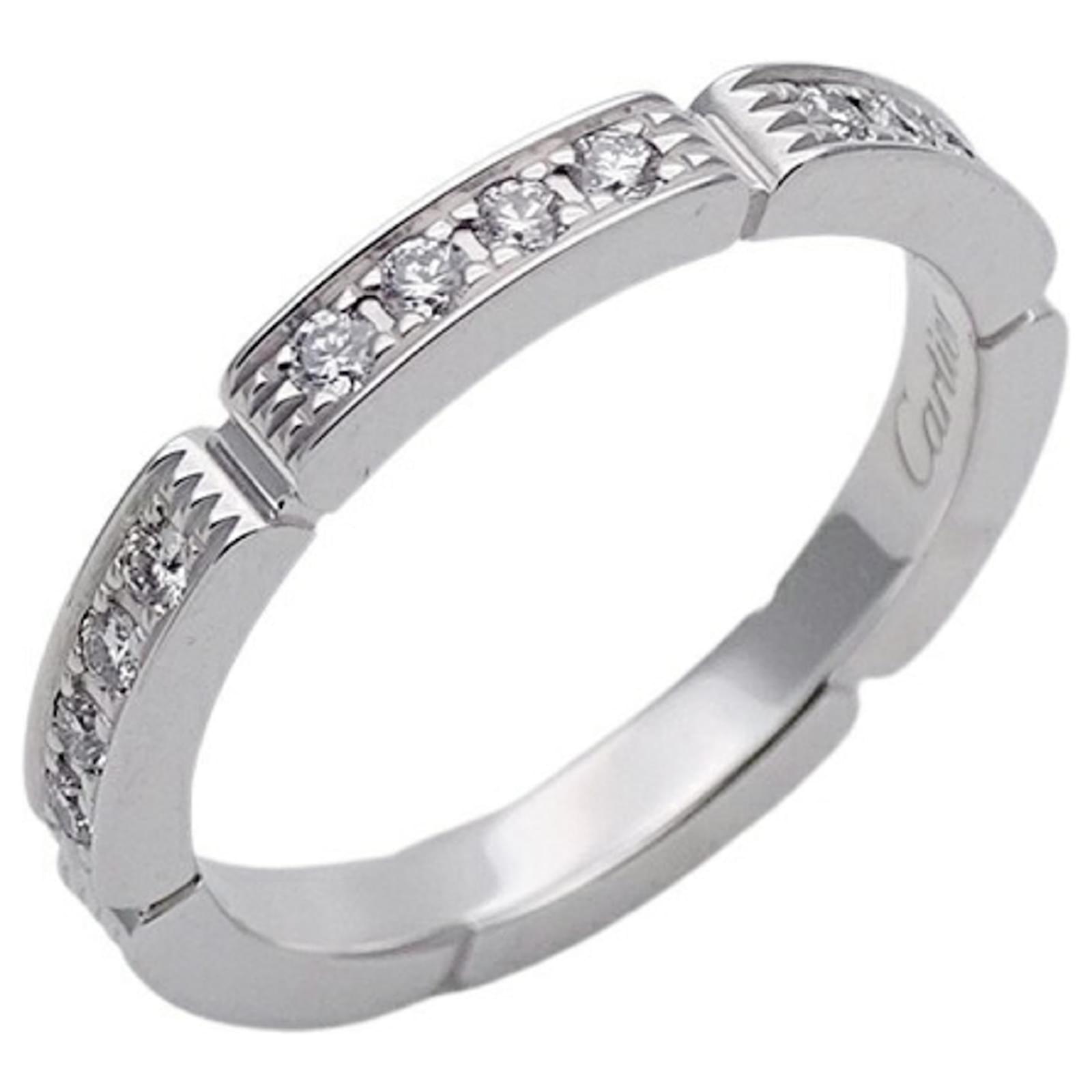 Cartier White Gold Band Ring Golden  ref.2099939