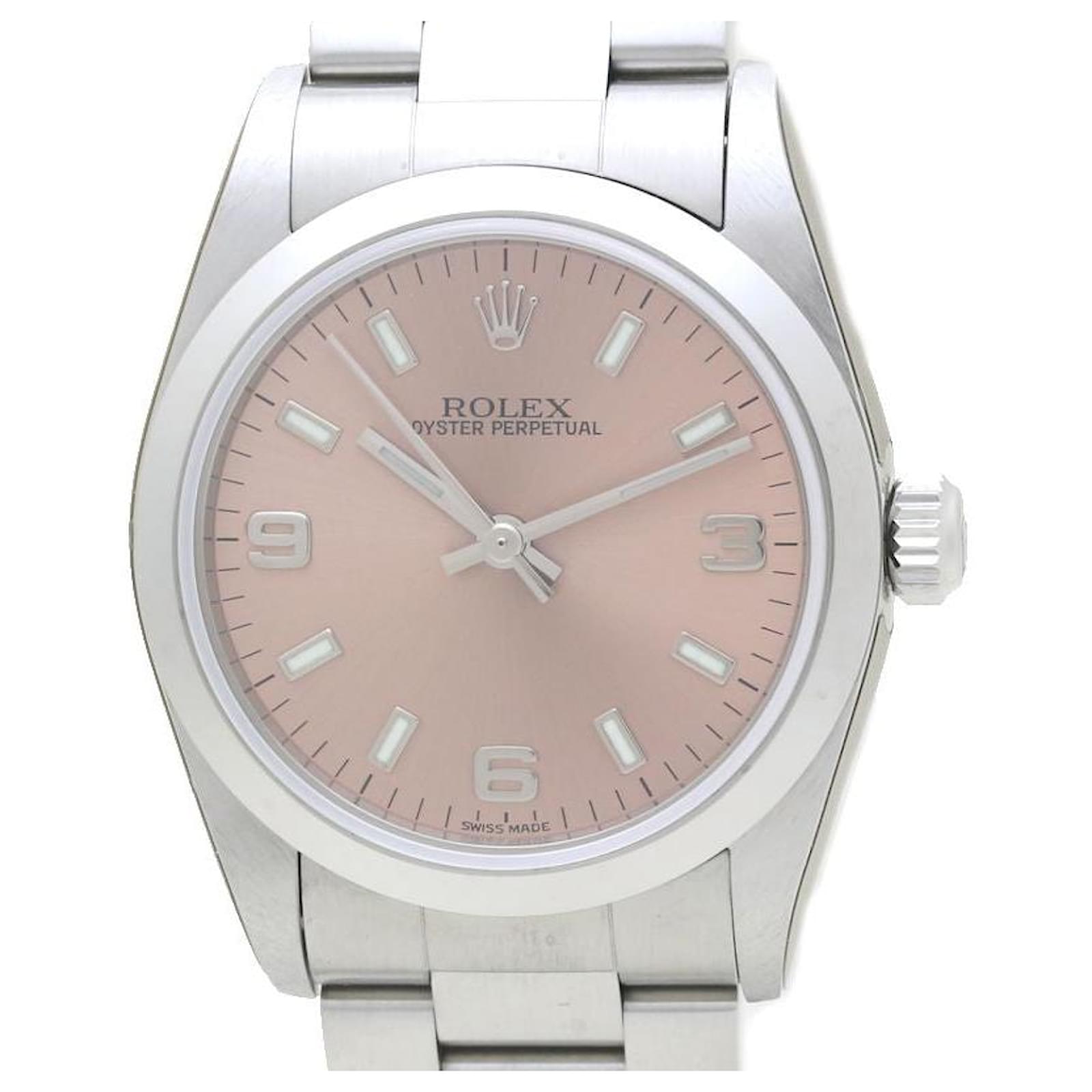 Rolex Oyster Perpetual 31mm Stainless Steel Watch Pink Metal  ref.2298371