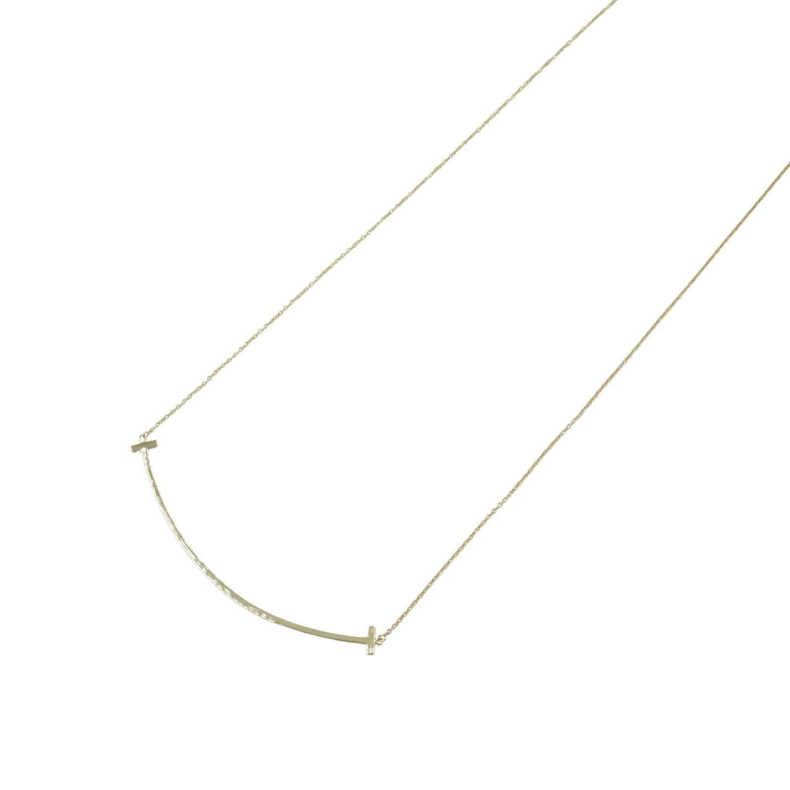 Tiffany & Co. T Smile Large Necklace in 18K Yellow Gold Golden  ref.2296820
