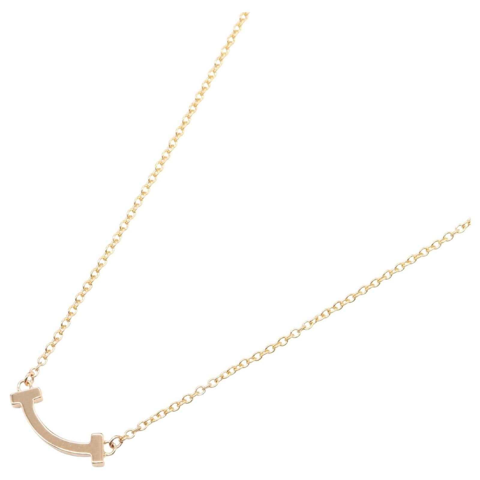 Tiffany & Co. T Smile Mini Necklace in 18K Pink Gold  ref.2296760