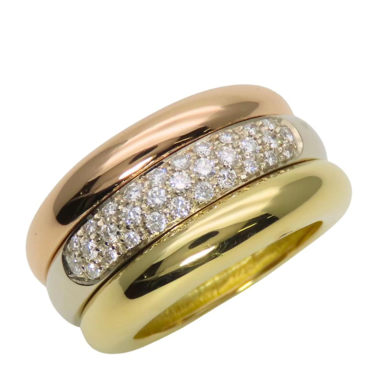 Cartier Mobilis Band Ring White gold Yellow gold Pink gold  ref.2296330