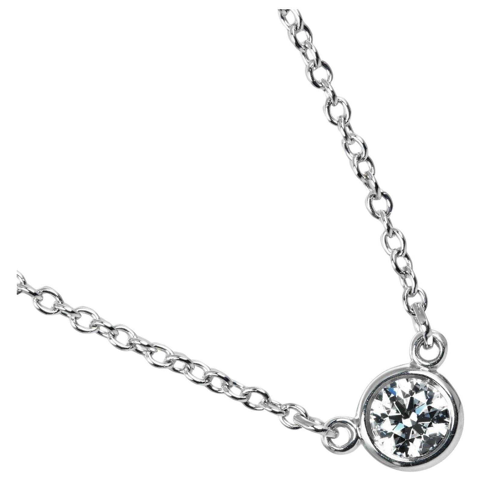 Tiffany & Co Pt950 Platinum Necklace Silvery Metal  ref.1799323