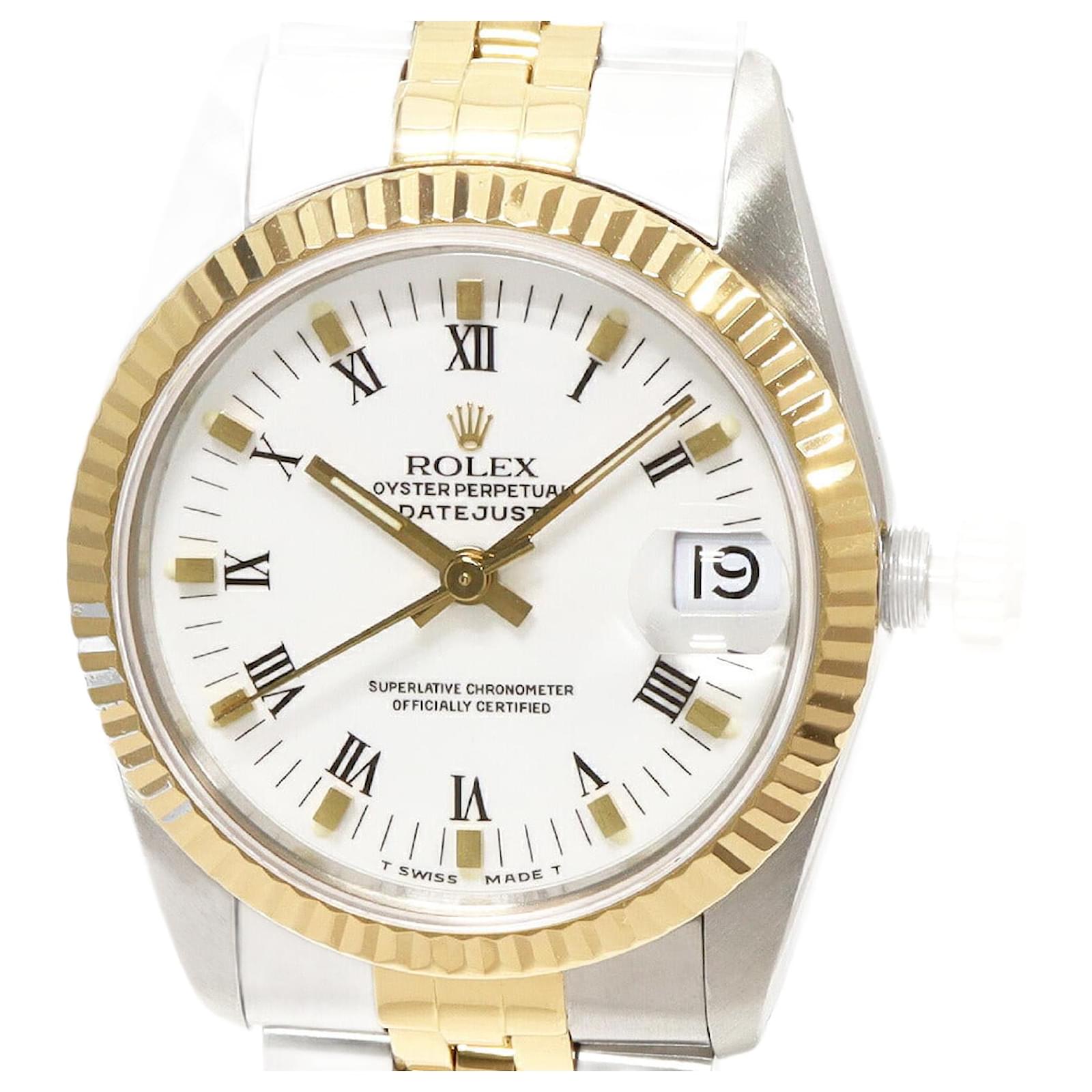 Rolex White Dial Datejust Watch 68273 Metal  ref.2291410