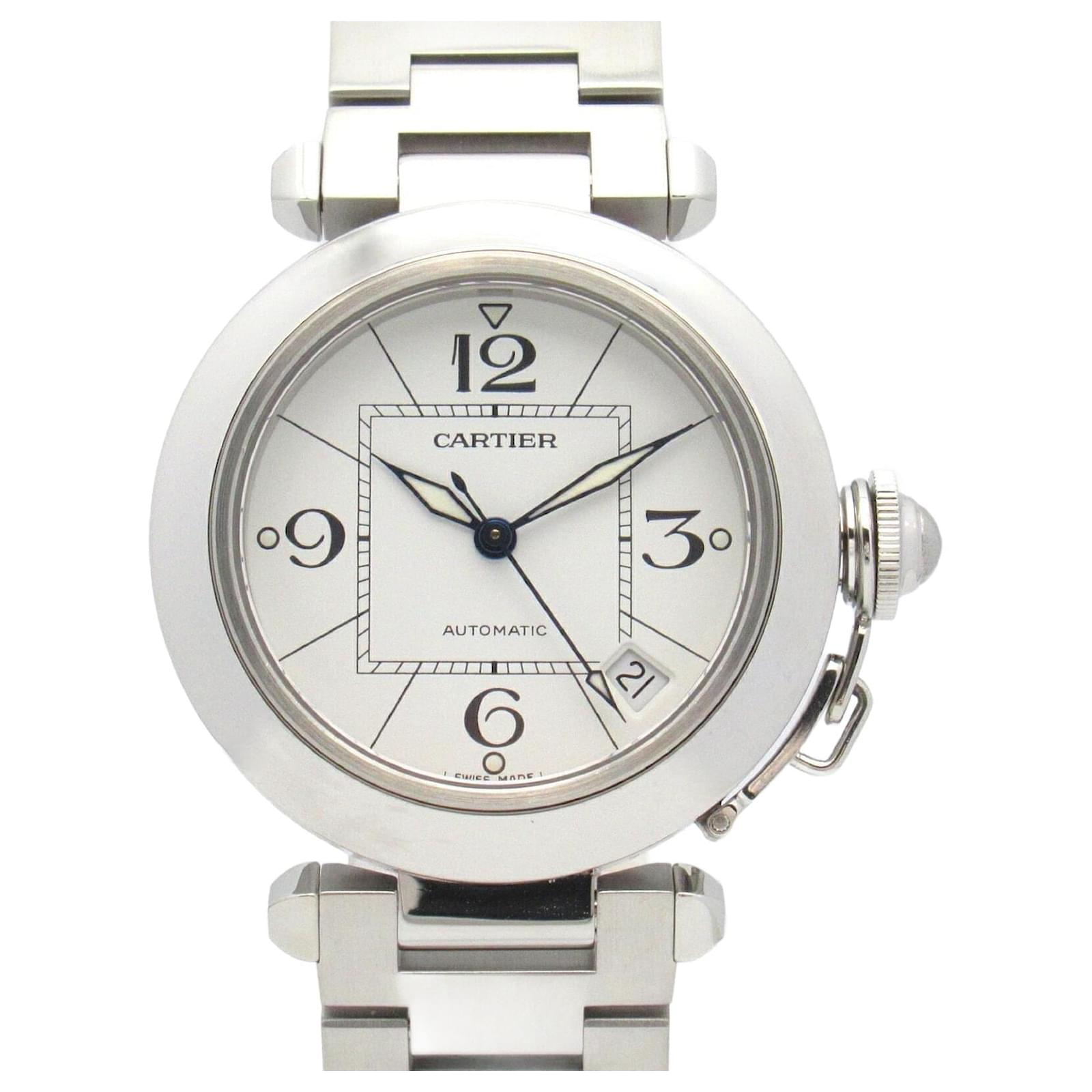 Cartier Pasha C Stainless Steel Watch White Metal  ref.2291408