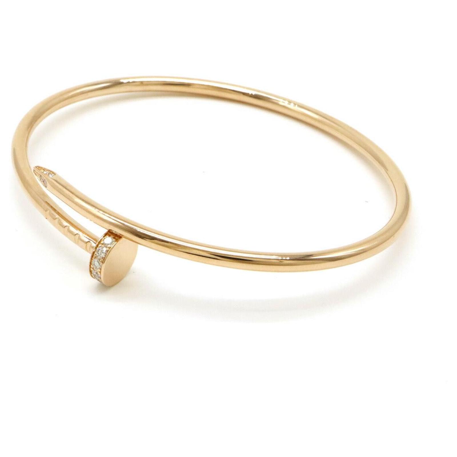 Cartier 18K Pink Gold Juste un Clou Bracelet Size 16 B6065817 Metal  ref.1799972