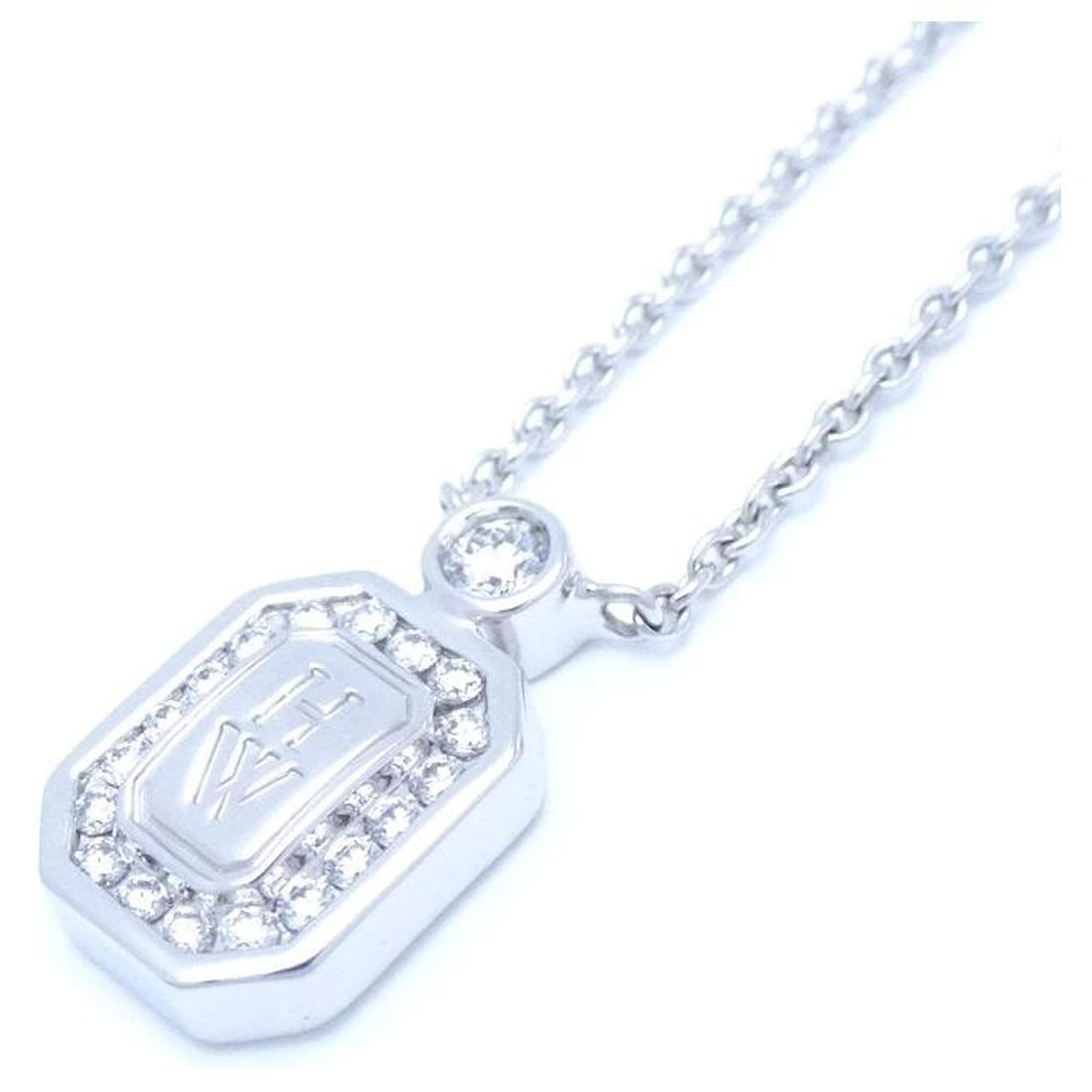 Harry Winston Diamond Necklace K18WG White Gold Metal  ref.1680596