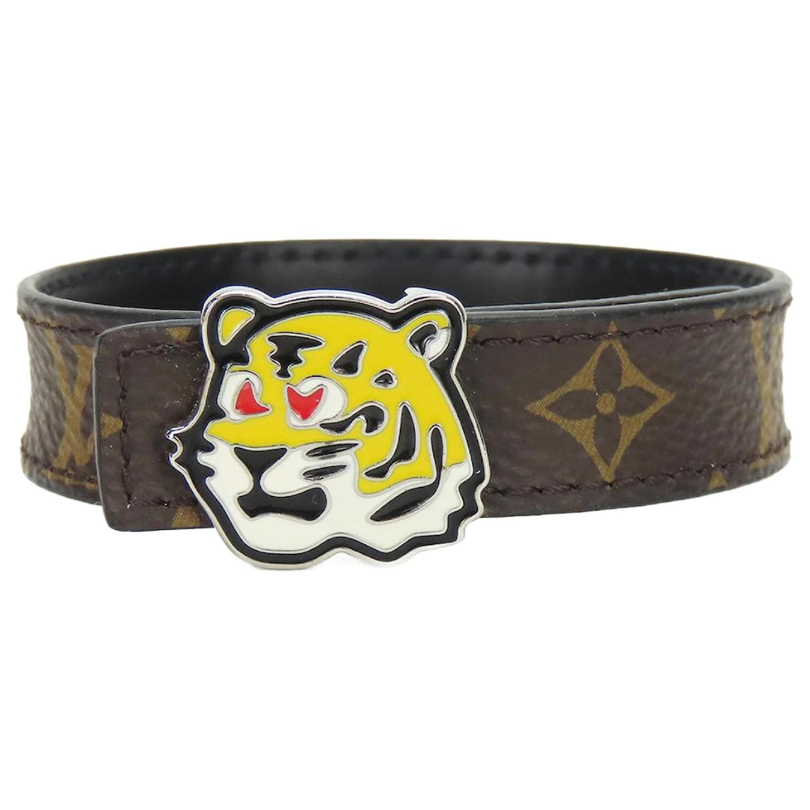 Louis Vuitton Monogram Tiger Bracelet M8042 Brown Cloth  ref.2291056