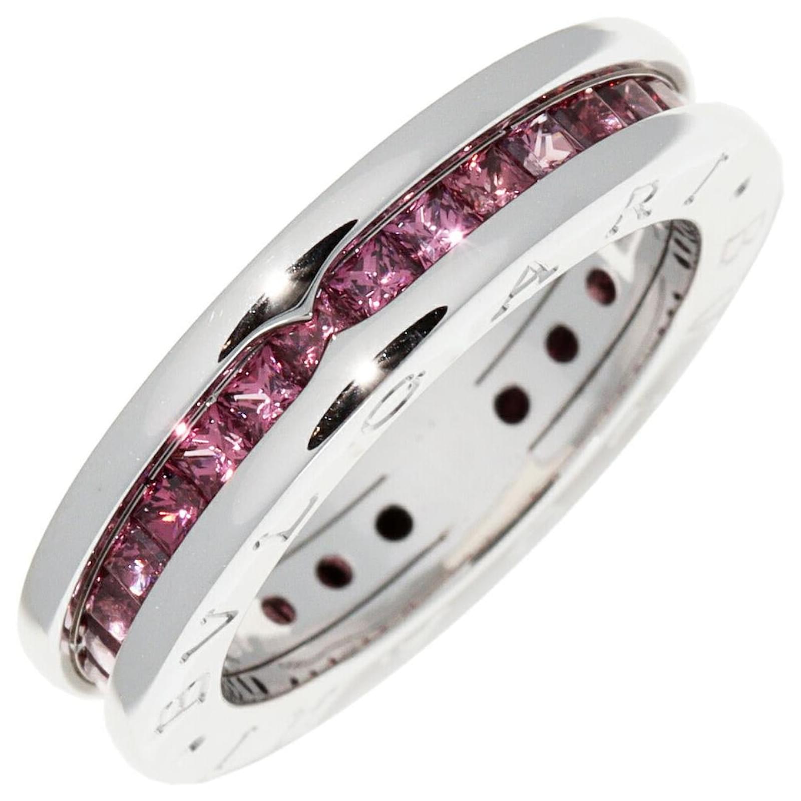 Bulgari Bvlgari K18WG B.zero1 Ring AN852563 Size 11 White Metal  ref.1806008
