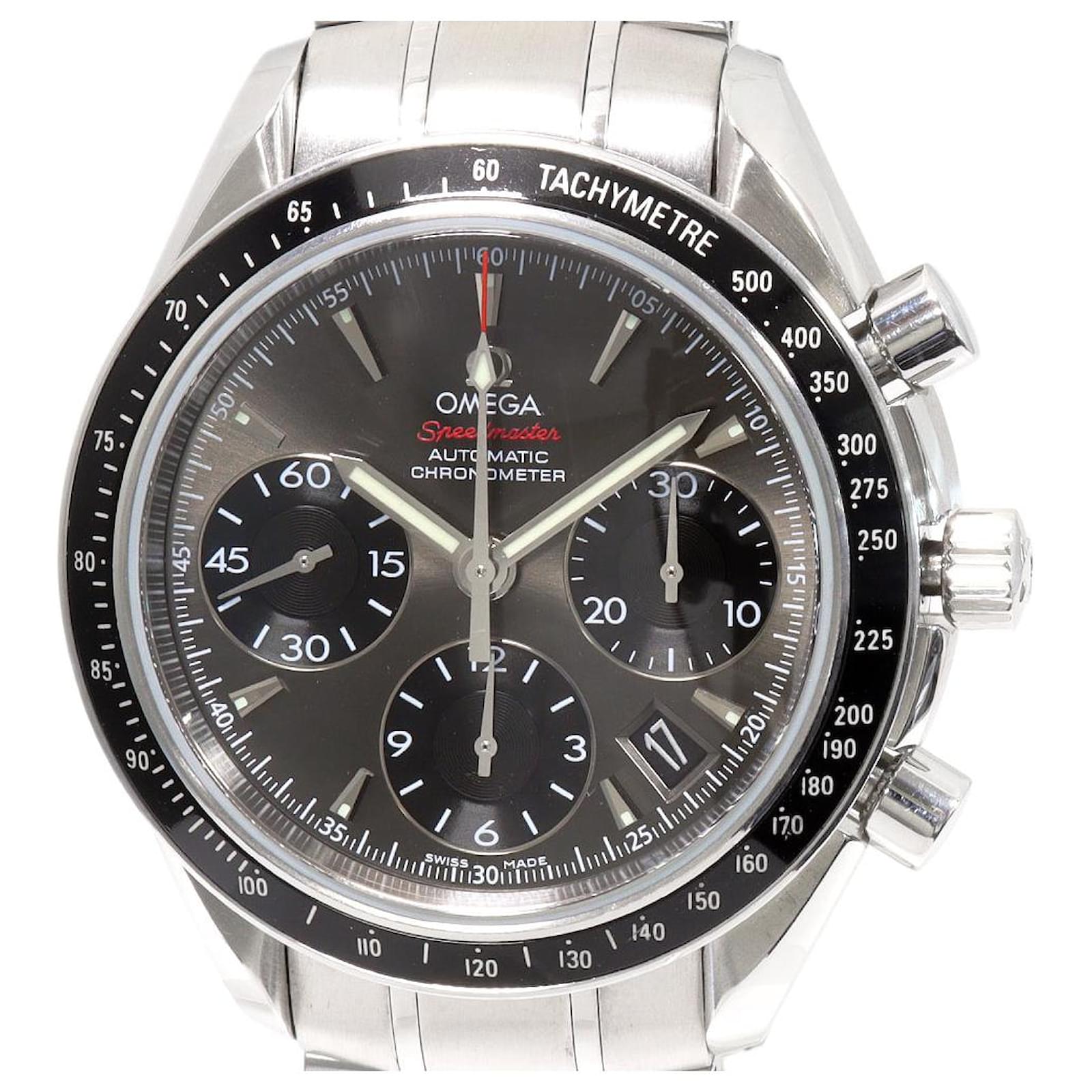 Omega Black Gray Dial Speedmaster Date Watch 323.30.40.40.06.001 Metal  ref.1563559